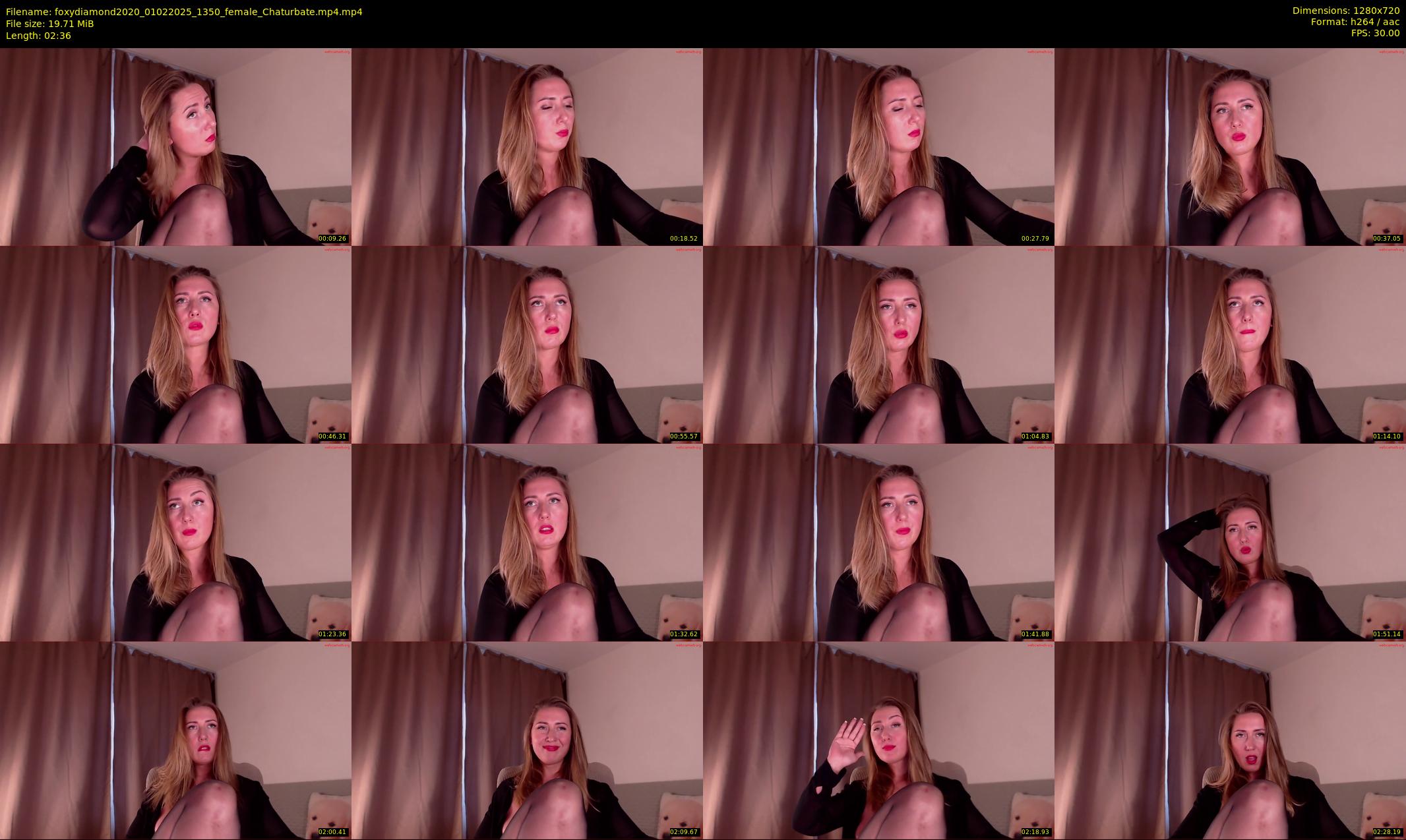 foxydiamond2020 — 3 minute Chaturbate female cam show recording, 720p, Feb 1, 2025