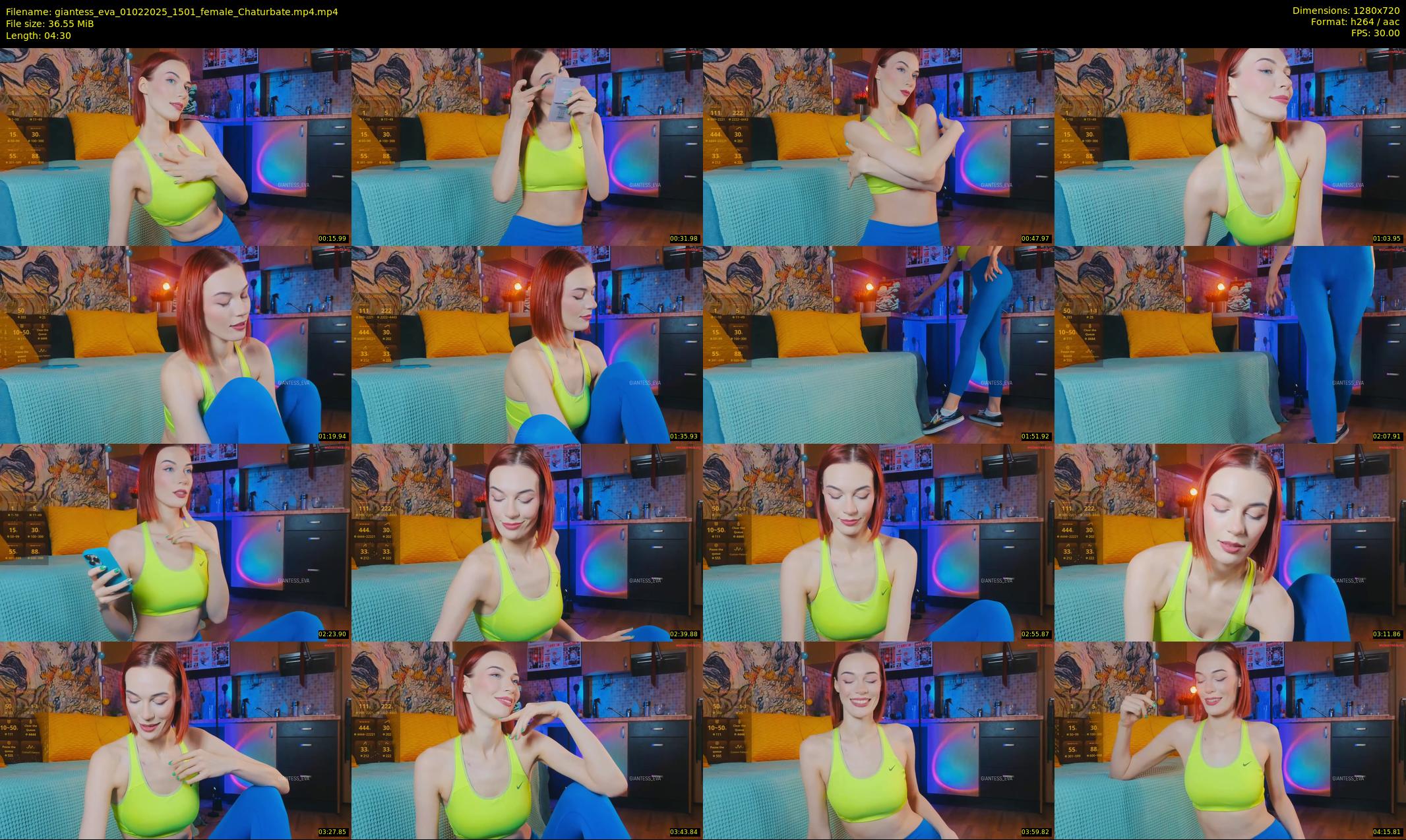 giantess_eva — 5 minute Chaturbate female cam show recording, 720p, Feb 1, 2025