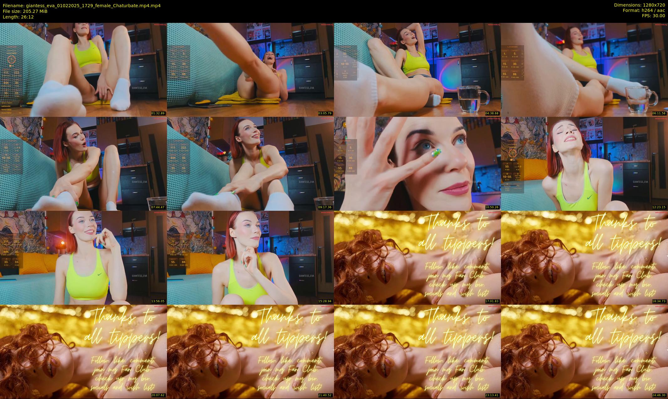 giantess_eva — 27 minute Chaturbate female cam show recording, 720p, Feb 1, 2025