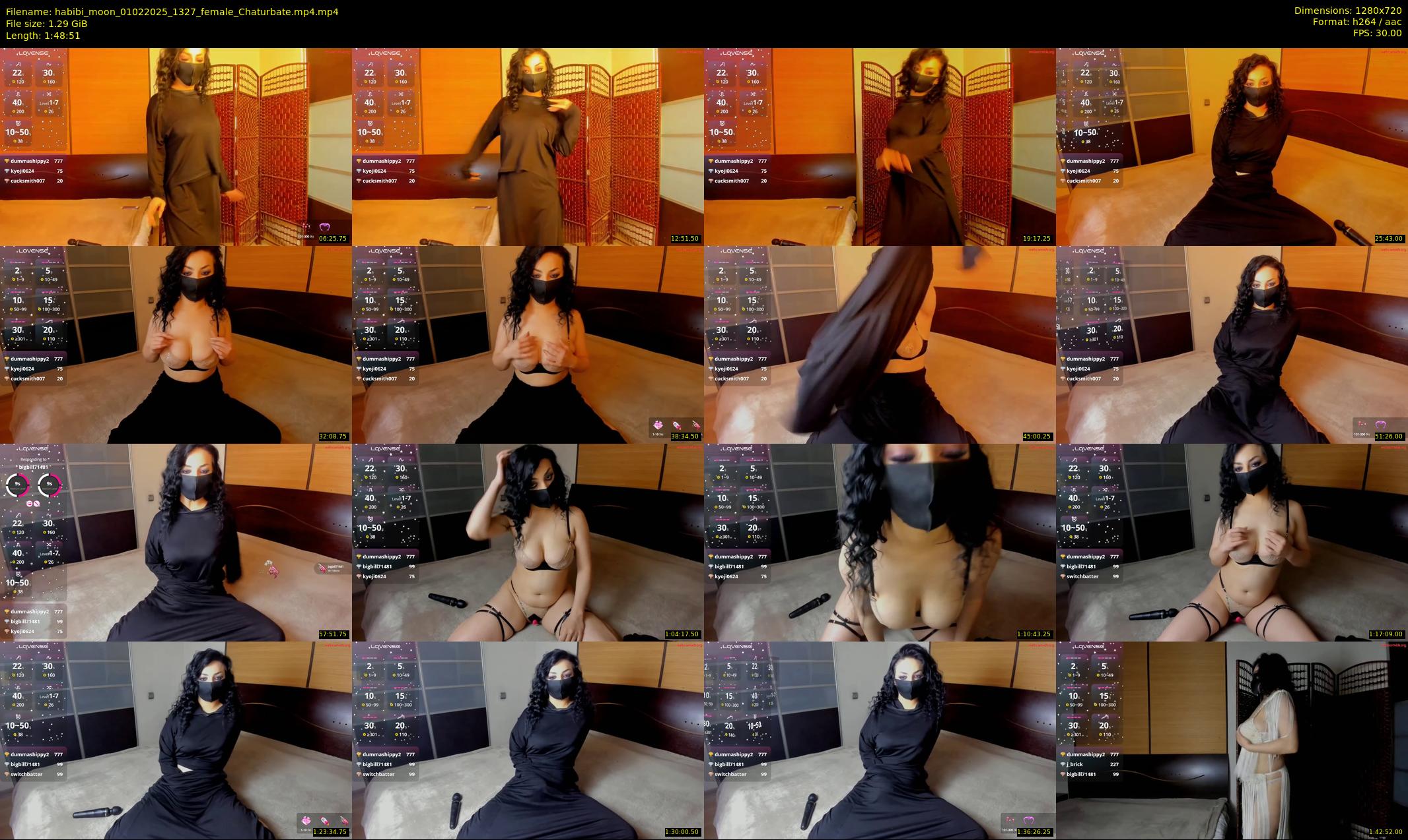 habibi_moon — 109 minute Chaturbate female cam show recording, 720p, Feb 1, 2025