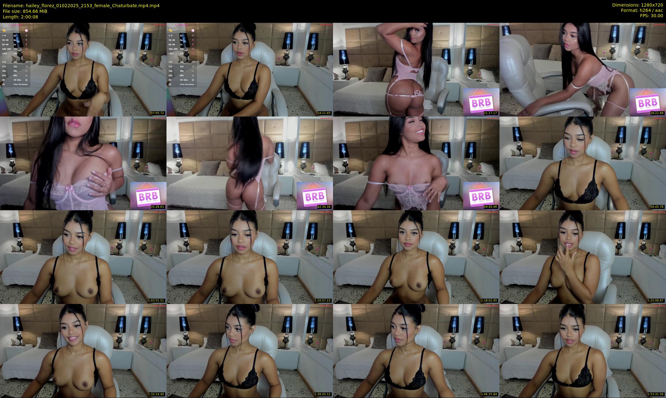 hailey_florez — 121 minute Chaturbate female cam show recording, 720p, Feb 1, 2025