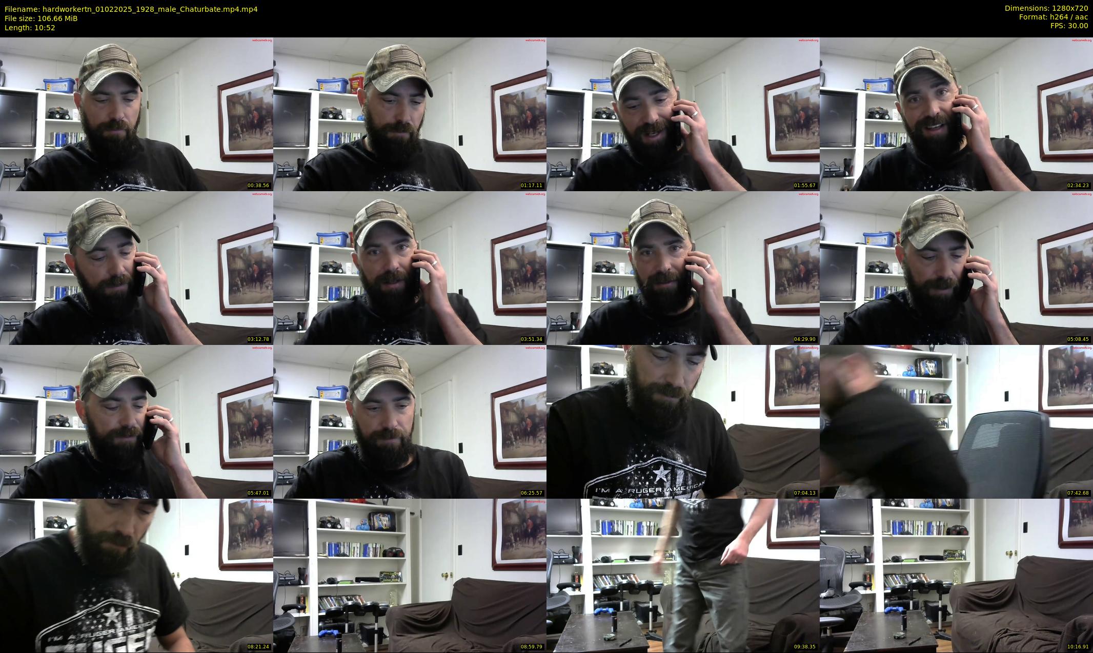hardworkertn — 11 minute Chaturbate male cam show recording, 720p, Feb 1, 2025