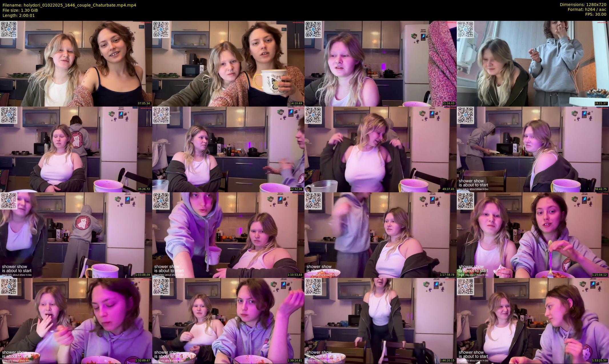 holydori — 121 minute Chaturbate female cam show recording, 720p, Feb 1, 2025
