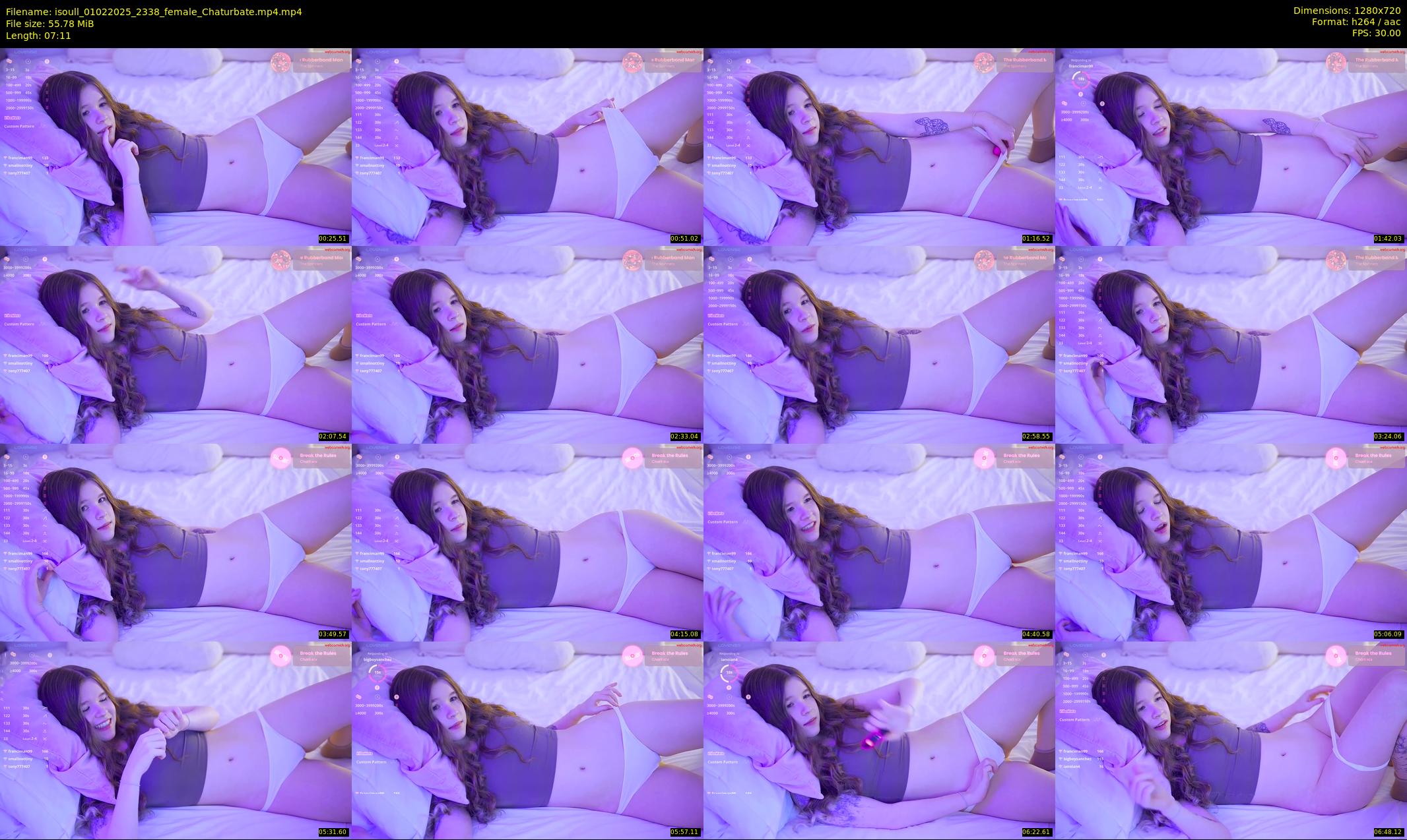 isoull — 8 minute Chaturbate female cam show recording, 720p, Feb 1, 2025