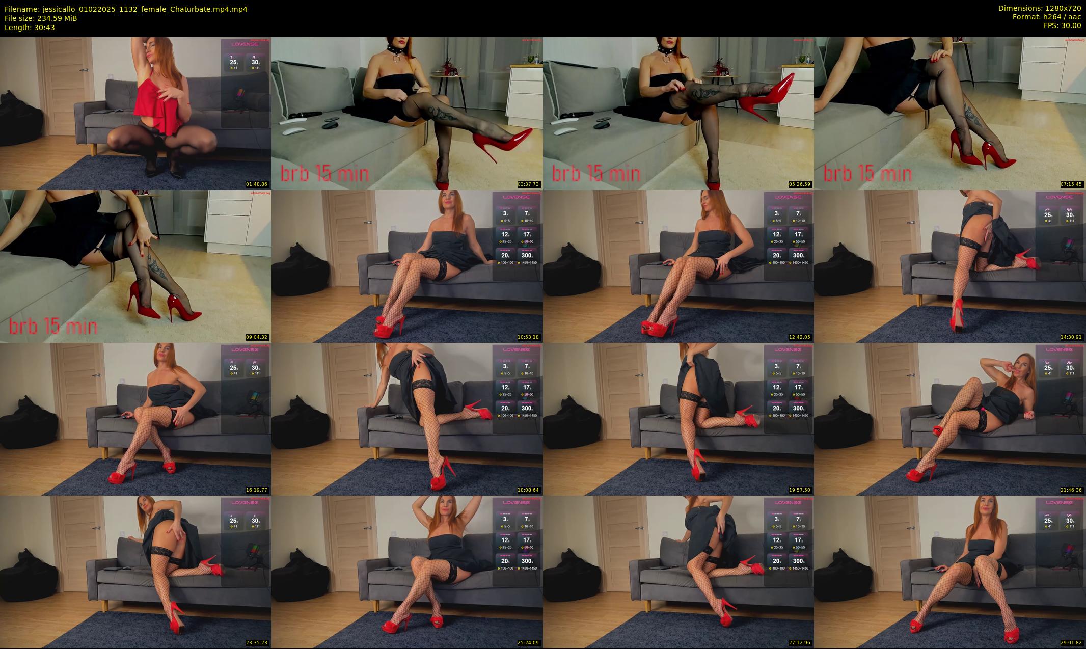 jessicallo — 31 minute Chaturbate female cam show recording, 720p, Feb 1, 2025