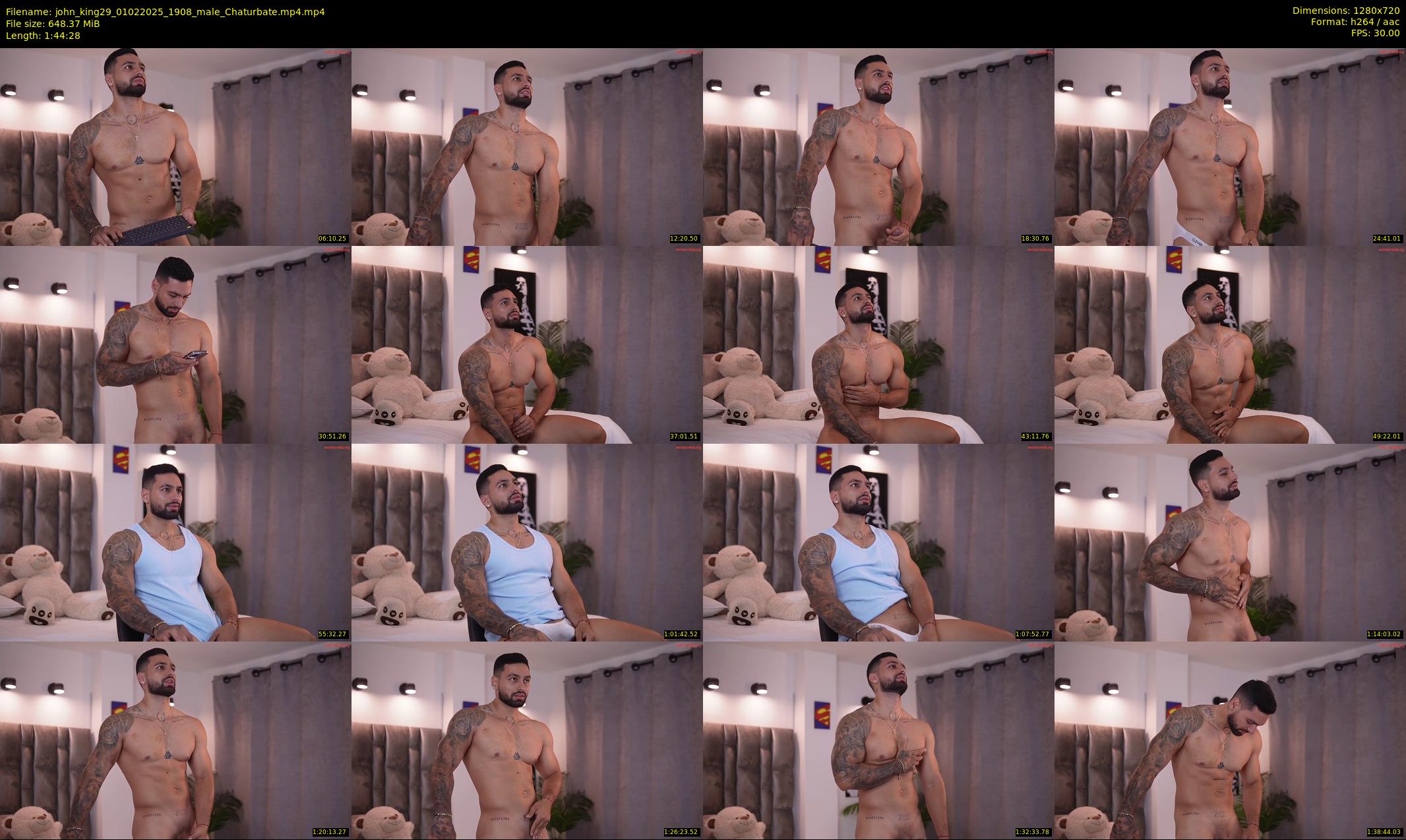 john_king29 — 105 minute Chaturbate male cam show recording, 720p, Feb 1, 2025