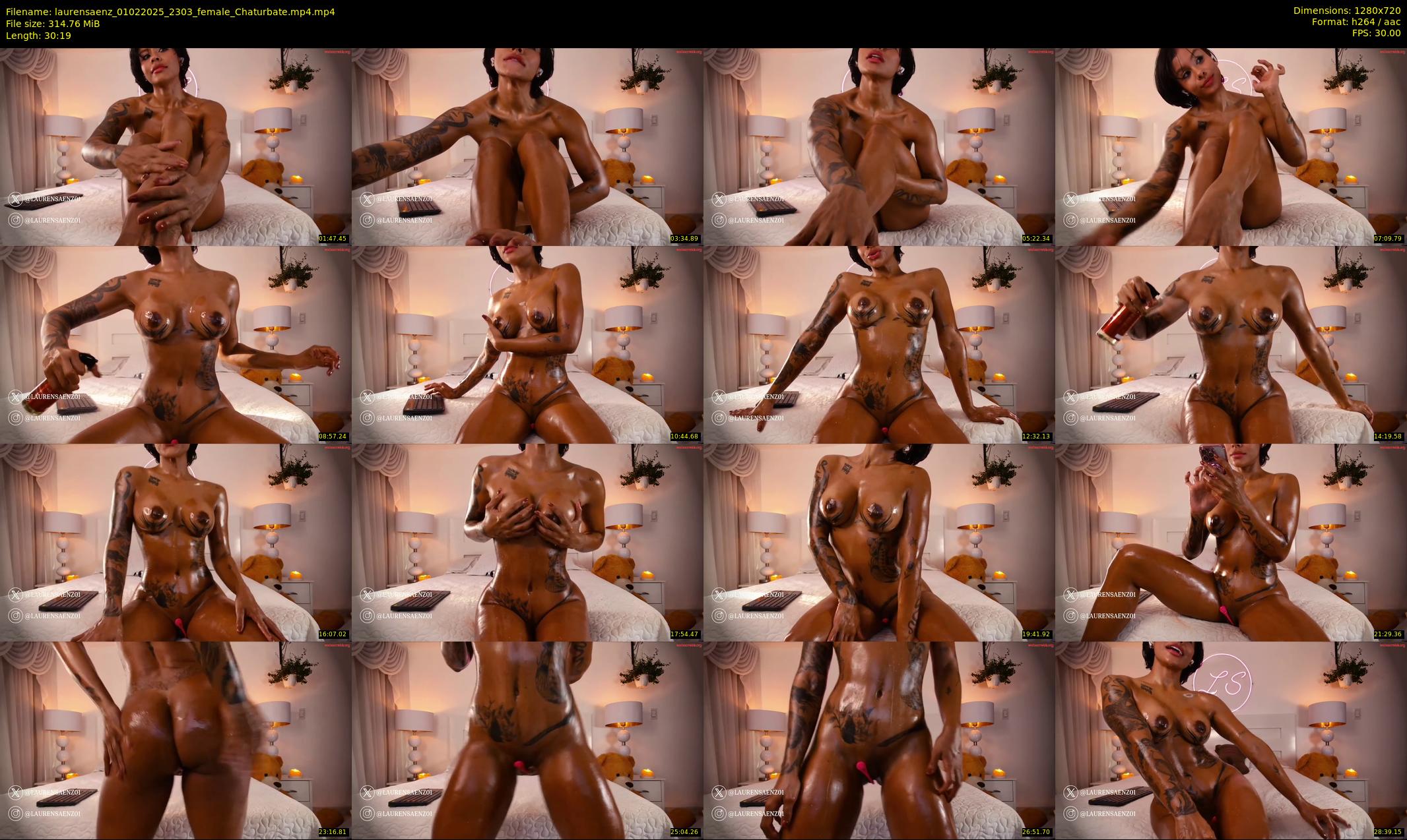 laurensaenz — 31 minute Chaturbate female cam show recording, 720p, Feb 1, 2025
