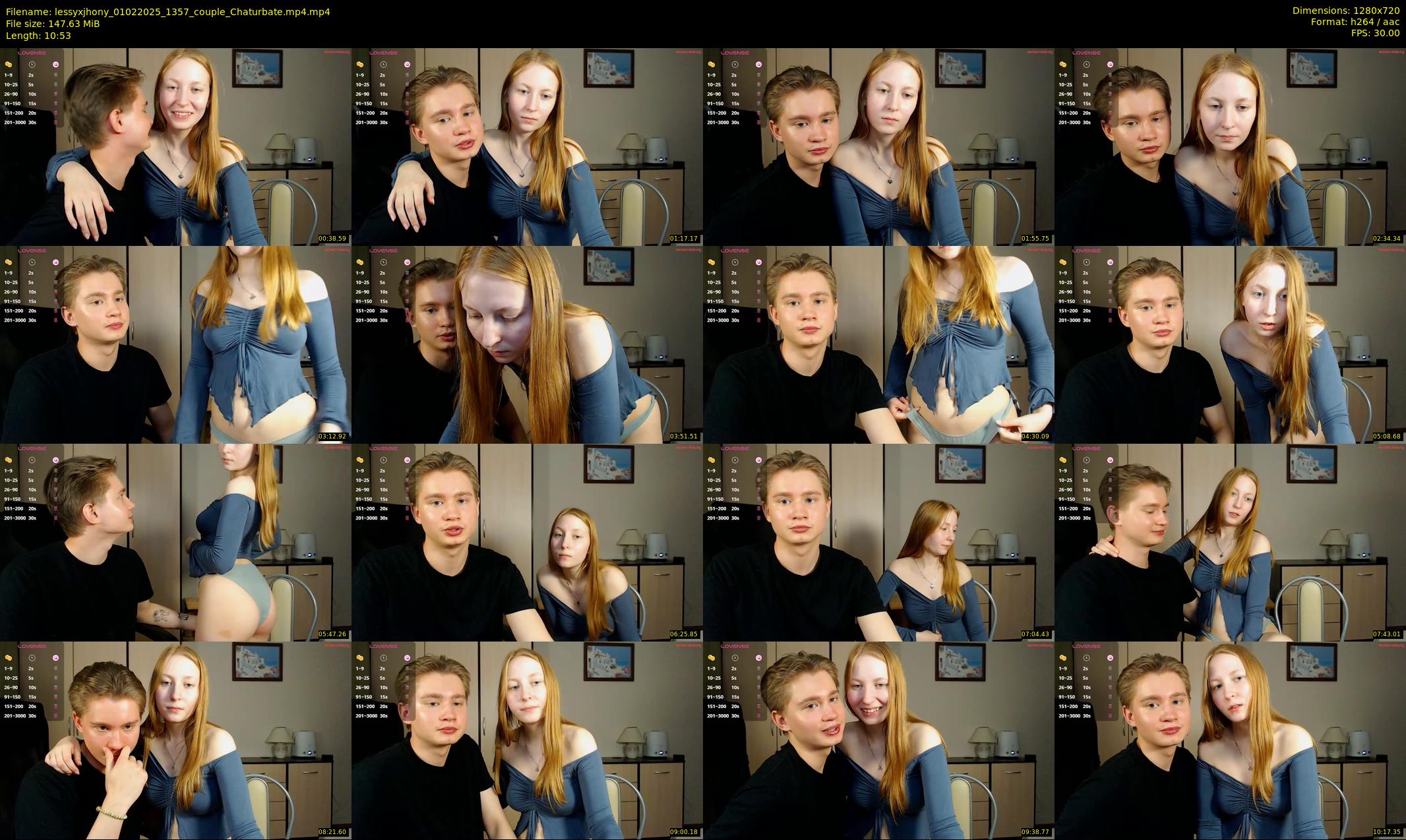 lessyxjhony — 11 minute Chaturbate couple cam show recording, 720p, Feb 1, 2025