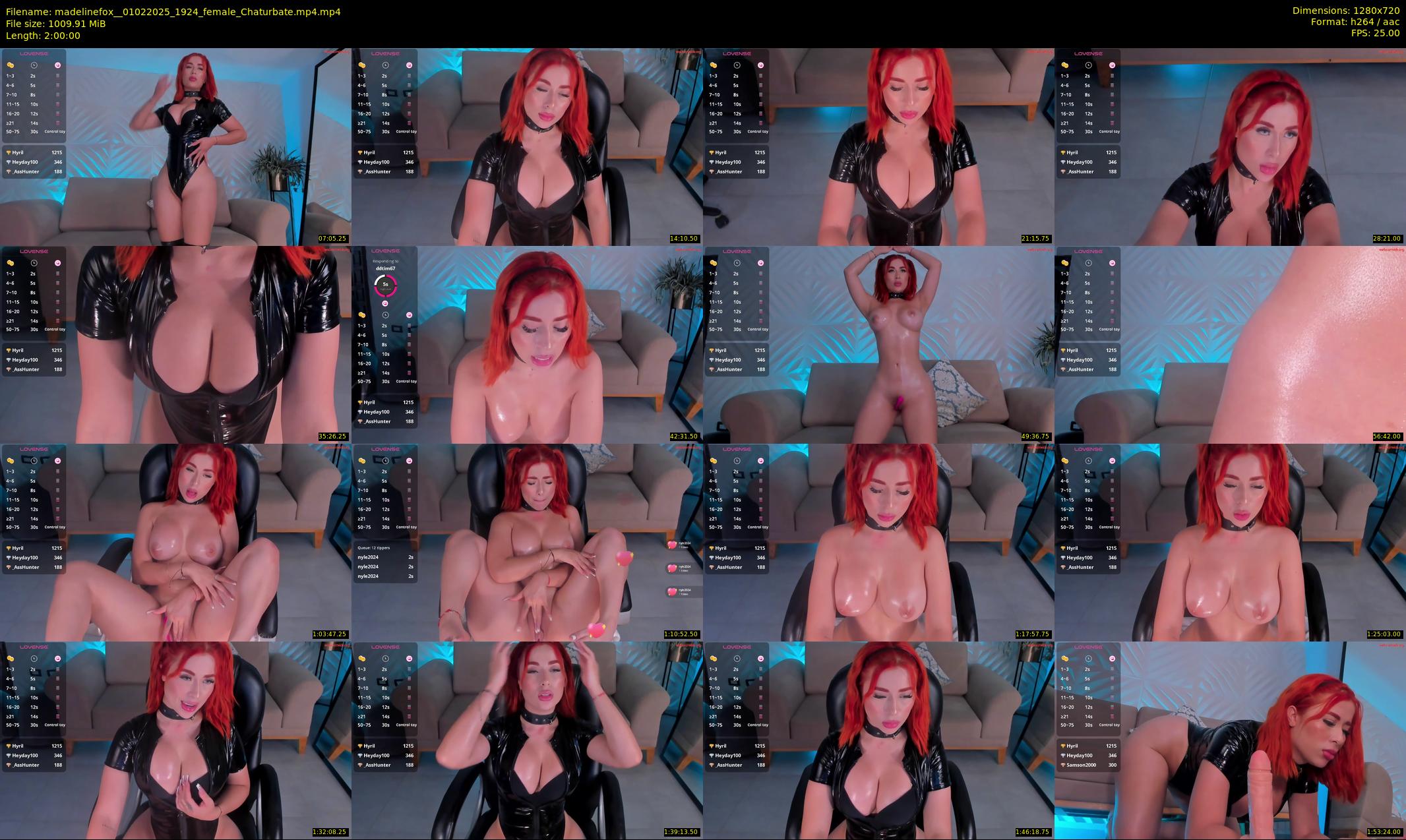madelinefox_ — 120 minute Chaturbate female cam show recording, 720p, Feb 1, 2025