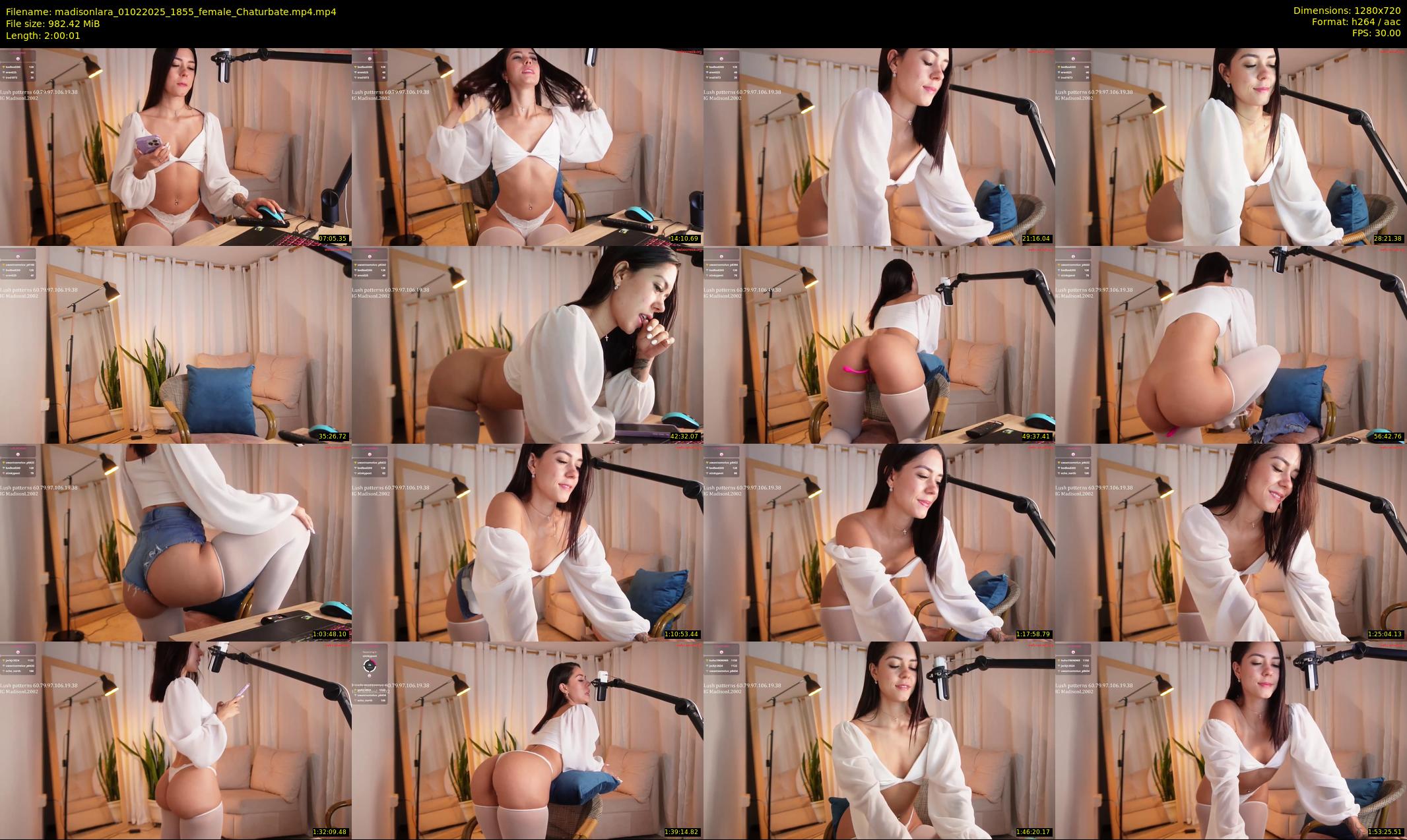 madisonlara — 121 minute Chaturbate female cam show recording, 720p, Feb 1, 2025