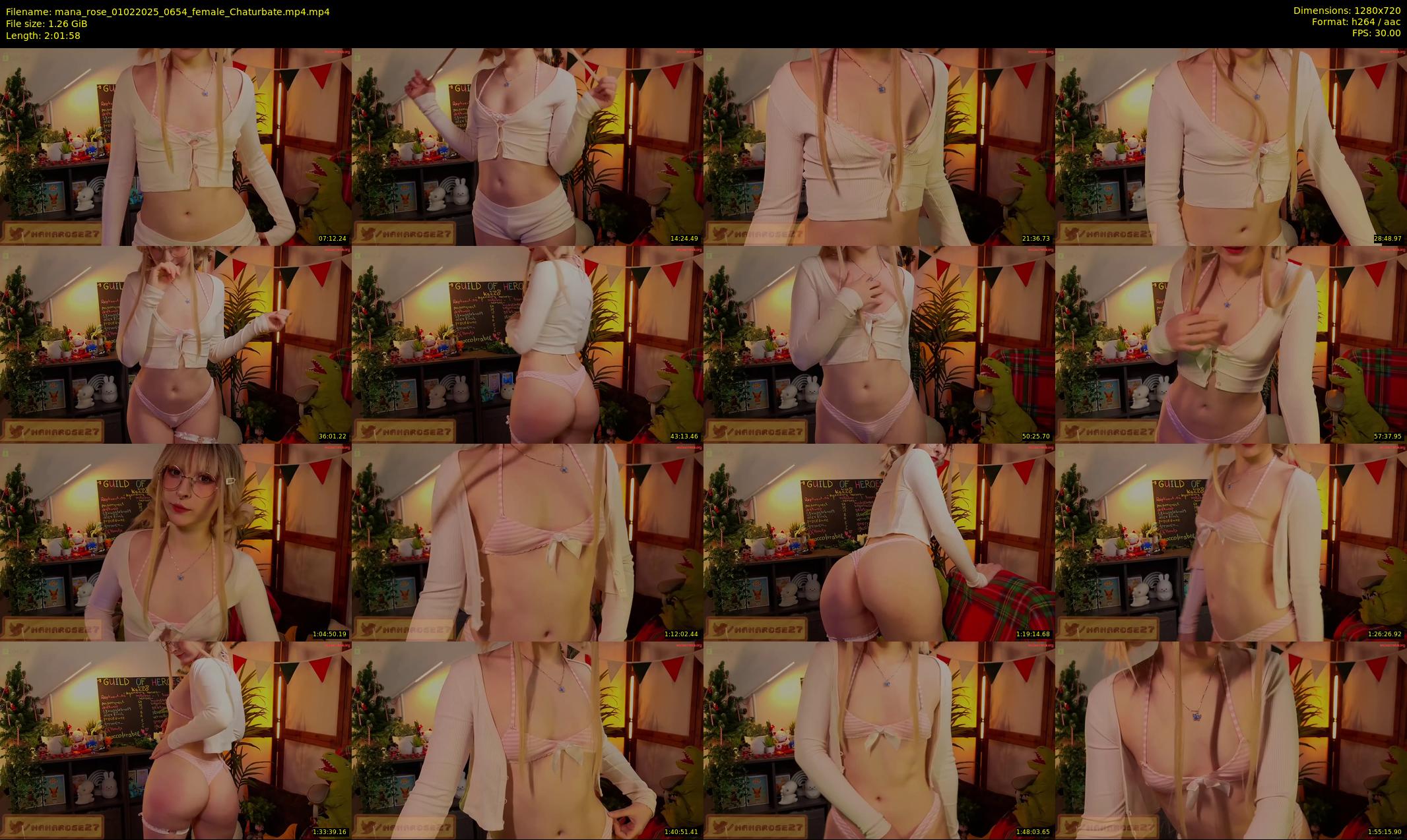 mana_rose — 122 minute Chaturbate female cam show recording, 720p, Feb 1, 2025
