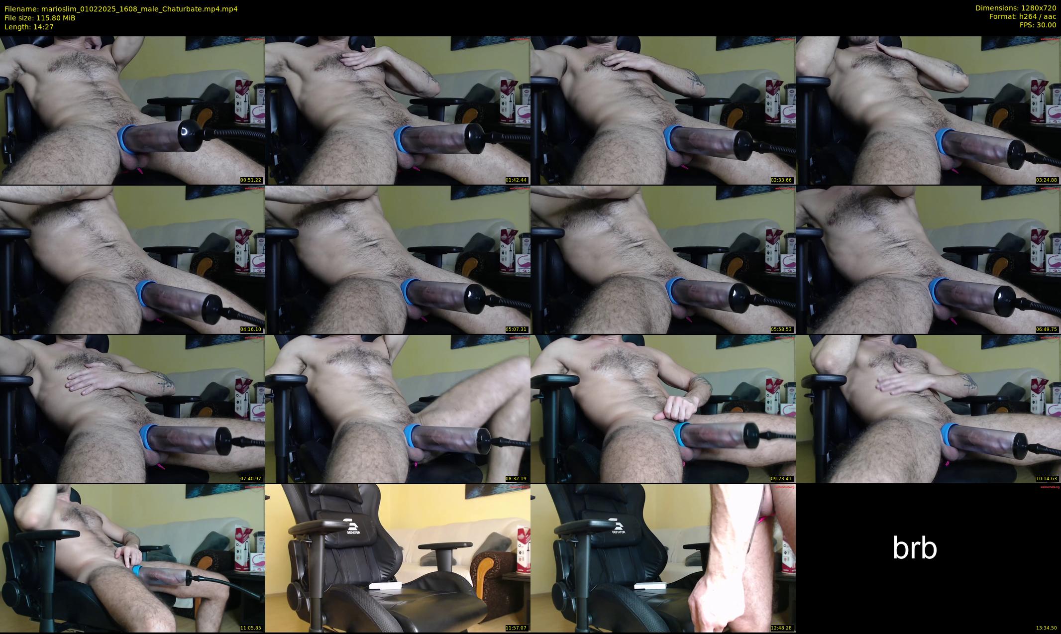 marioslim — 15 minute Chaturbate male cam show recording, 720p, Feb 1, 2025