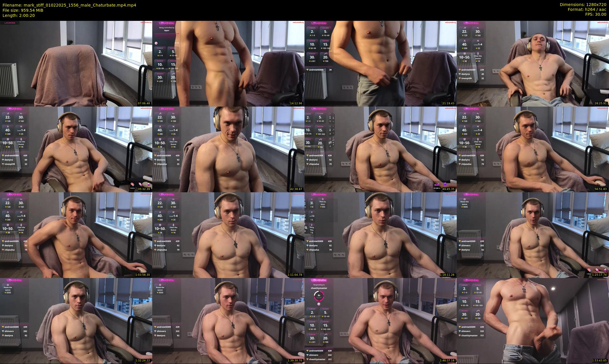 mark_stiff — 121 minute Chaturbate male cam show recording, 720p, Feb 1, 2025