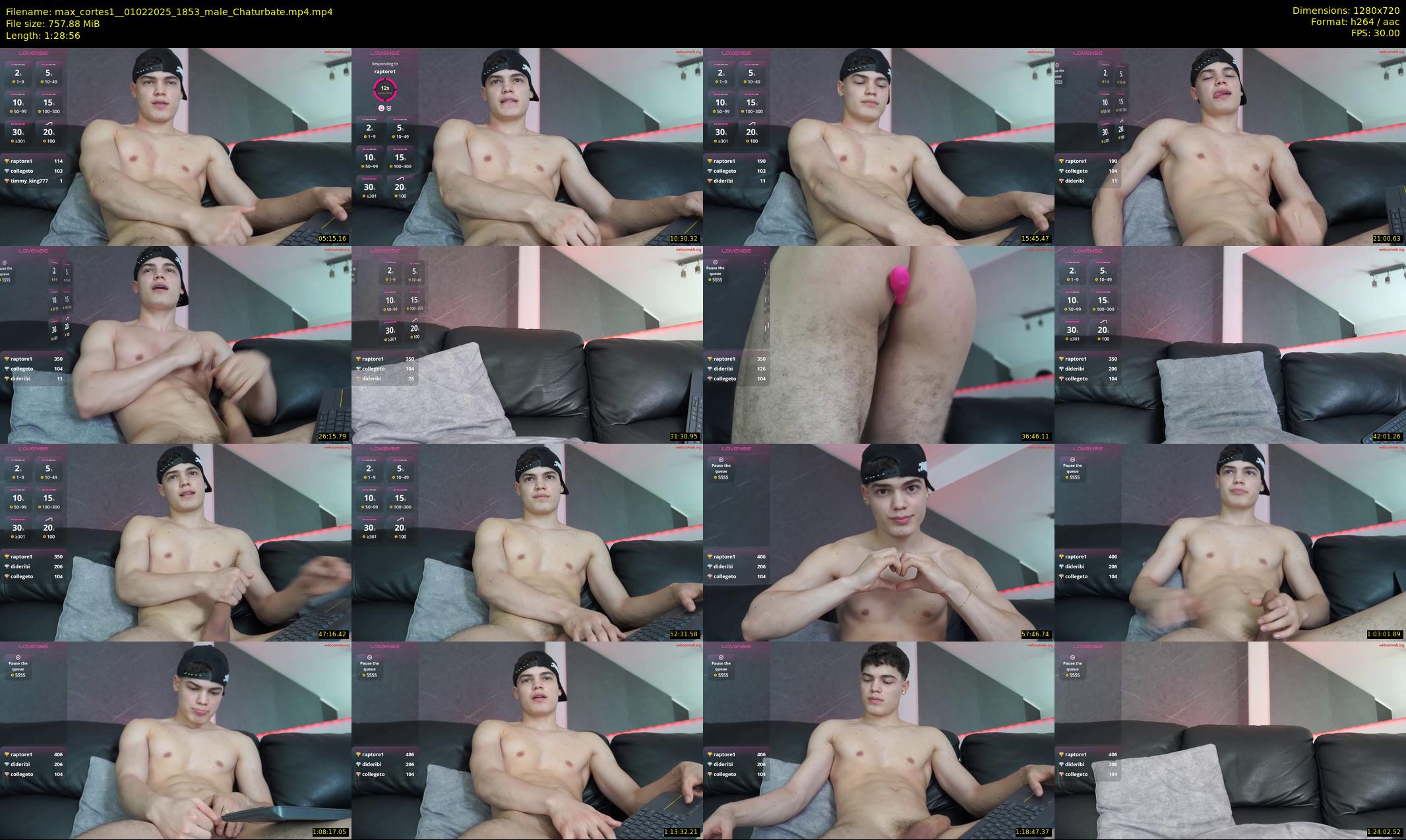 max_cortes1_ — 89 minute Chaturbate male cam show recording, 720p, Feb 1, 2025