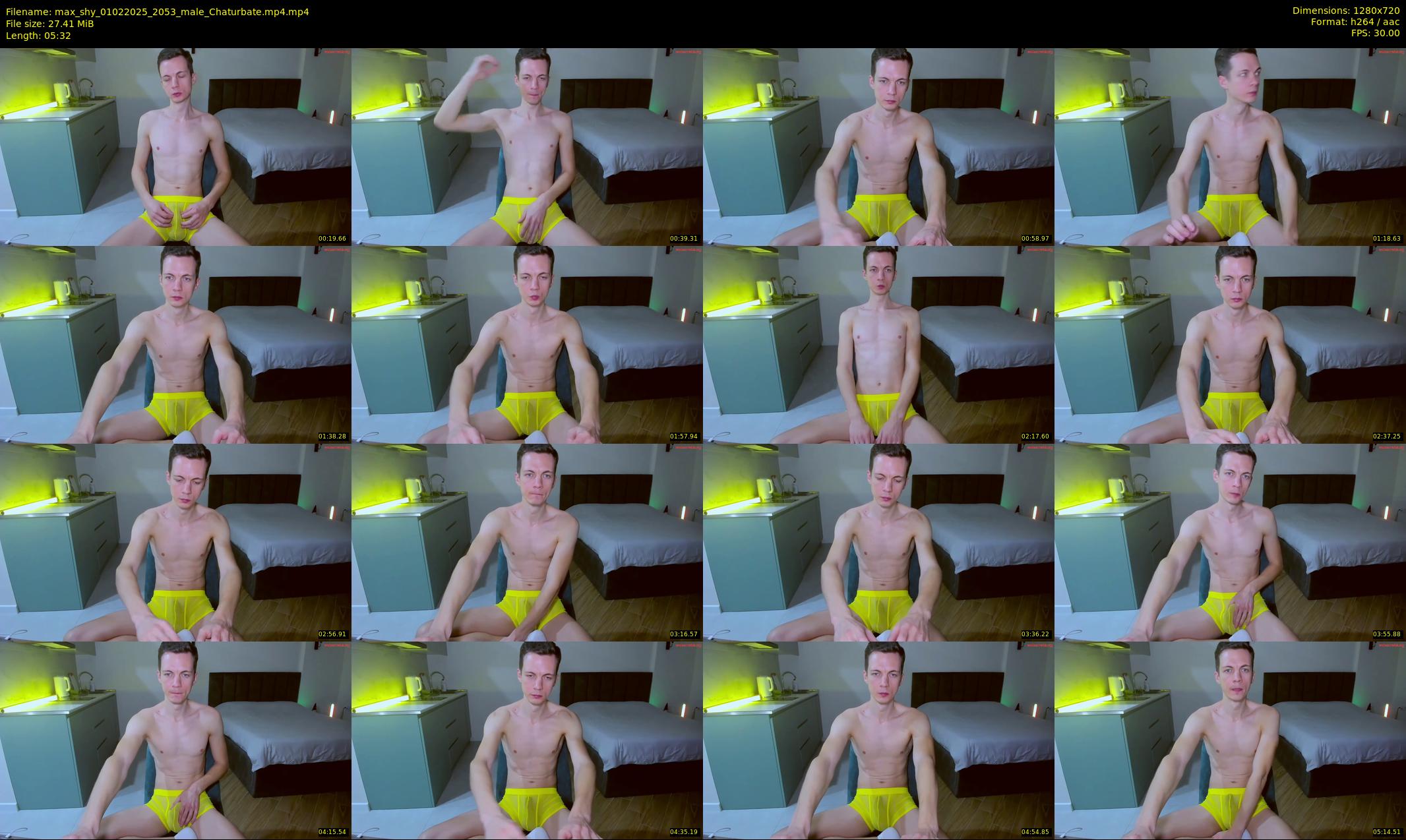 max_shy — 6 minute Chaturbate male cam show recording, 720p, Feb 1, 2025