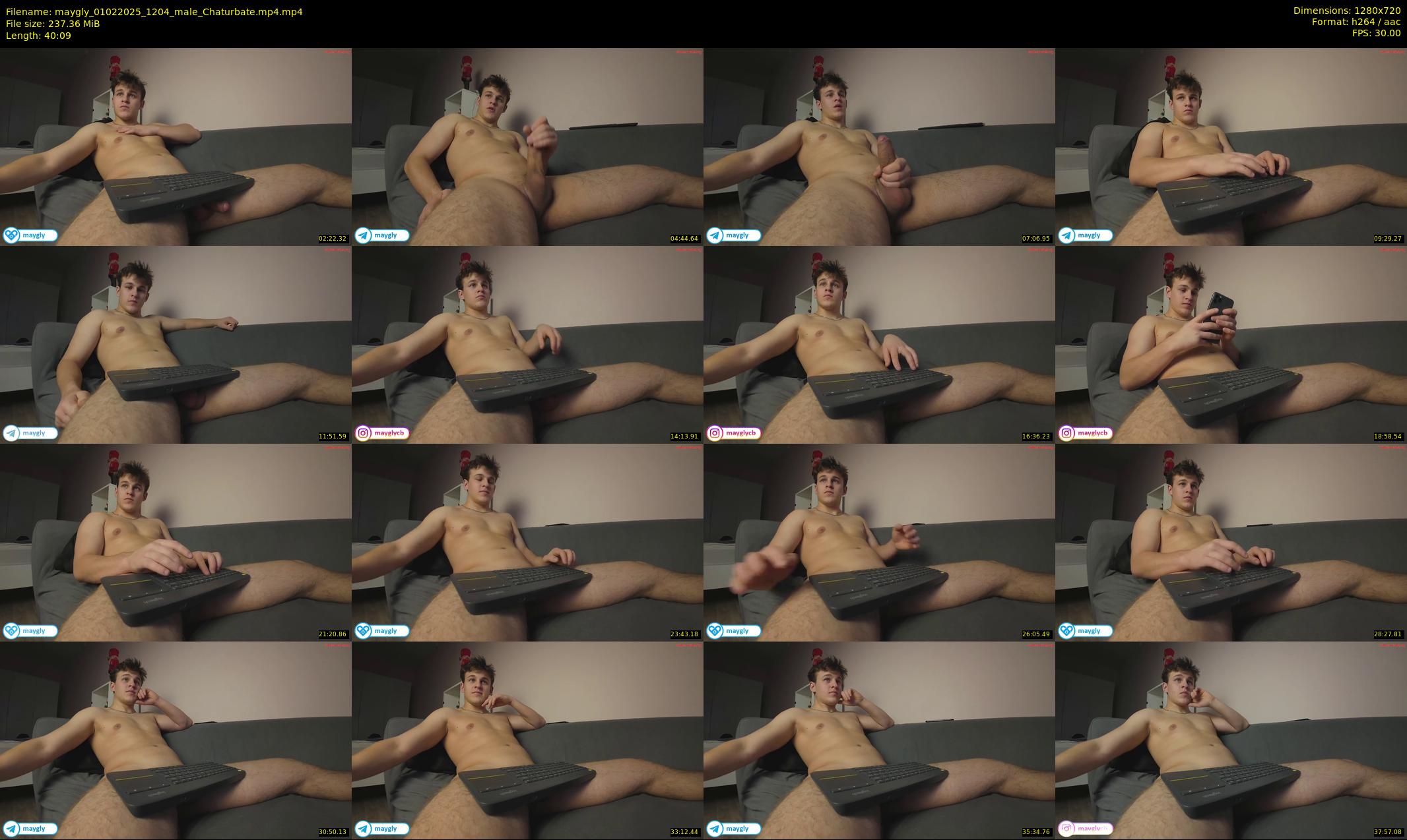 maygly — 41 minute Chaturbate male cam show recording, 720p, Feb 1, 2025