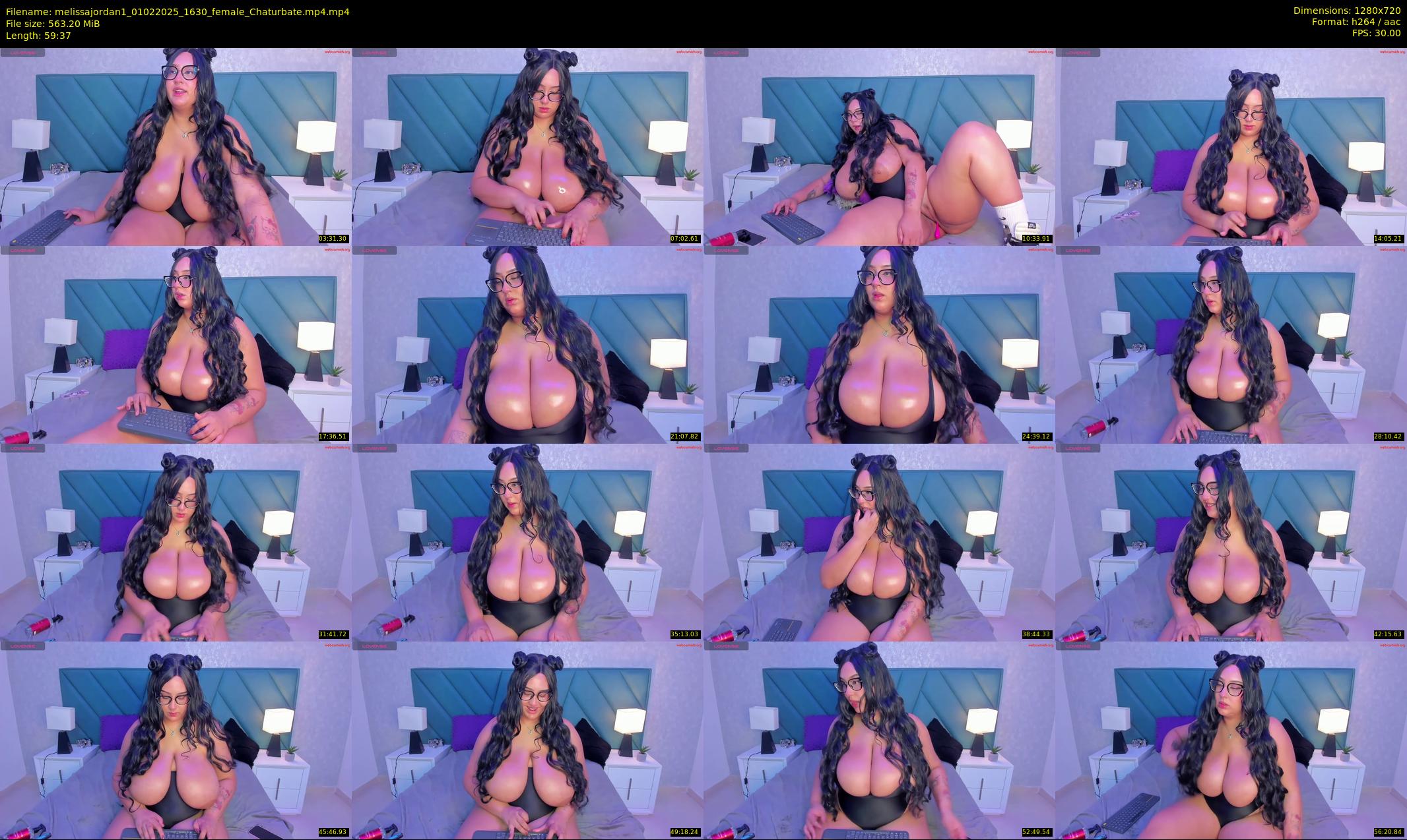 melissajordan1 — 60 minute Chaturbate female cam show recording, 720p, Feb 1, 2025