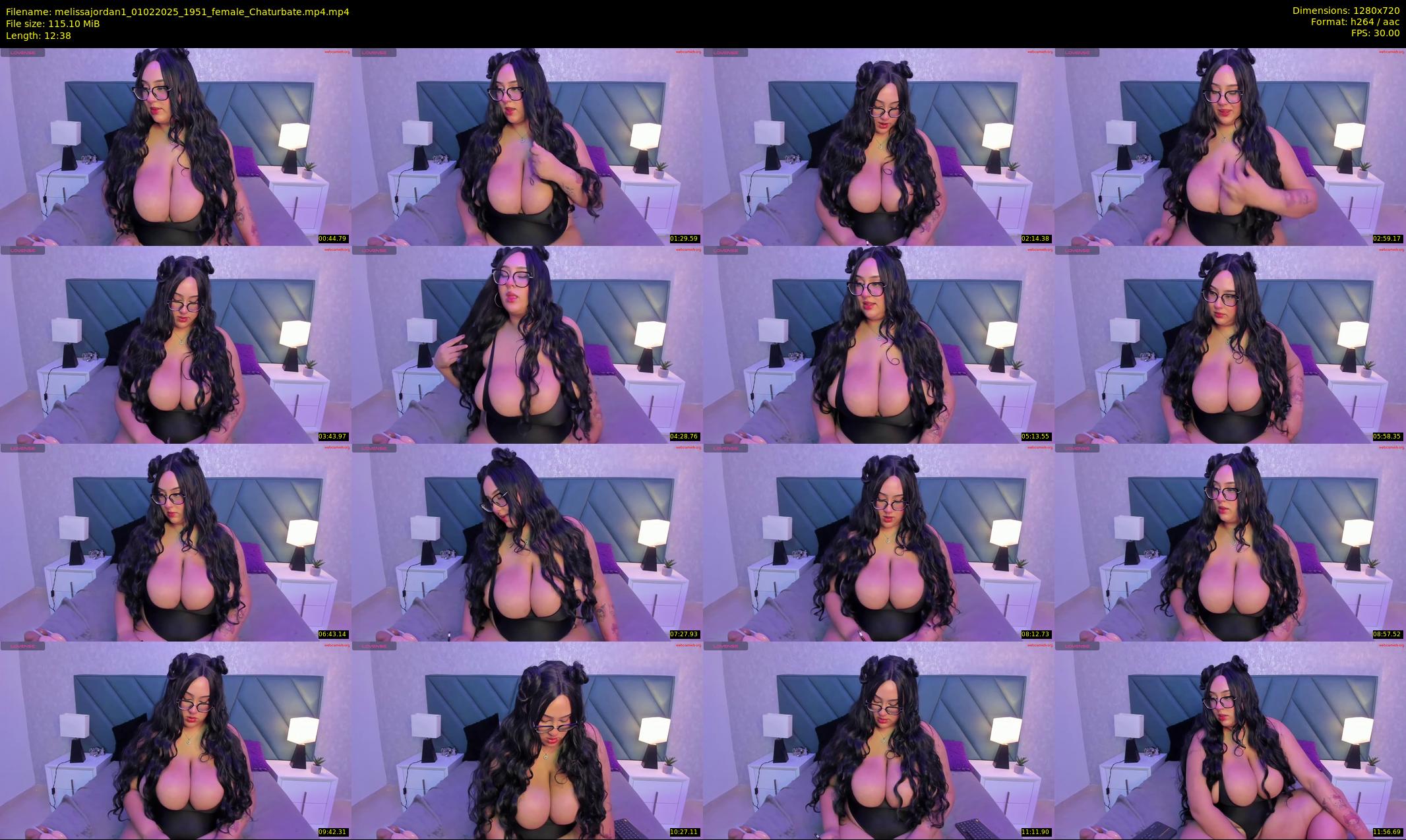 melissajordan1 — 13 minute Chaturbate female cam show recording, 720p, Feb 1, 2025