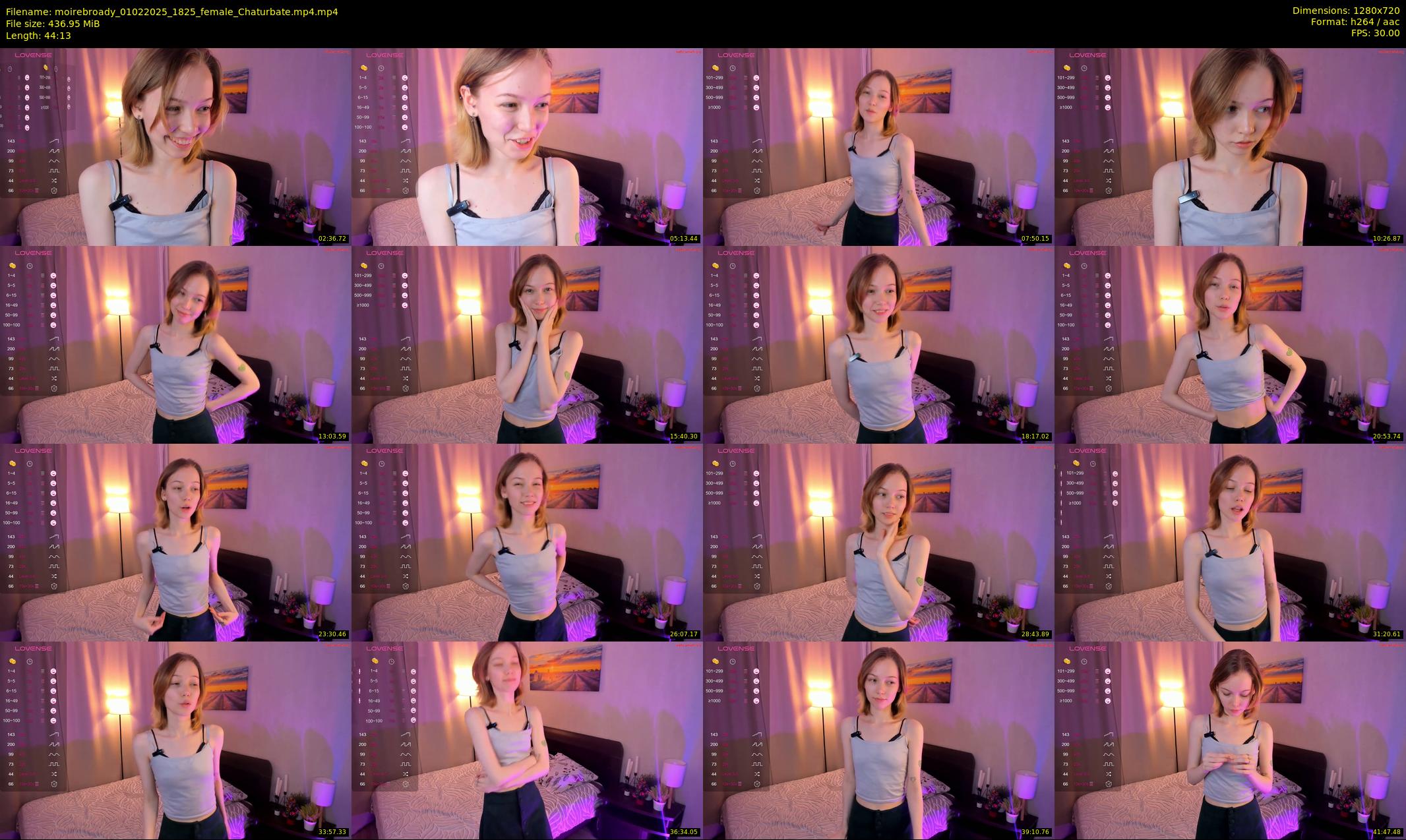 moirebroady — 45 minute Chaturbate female cam show recording, 720p, Feb 1, 2025