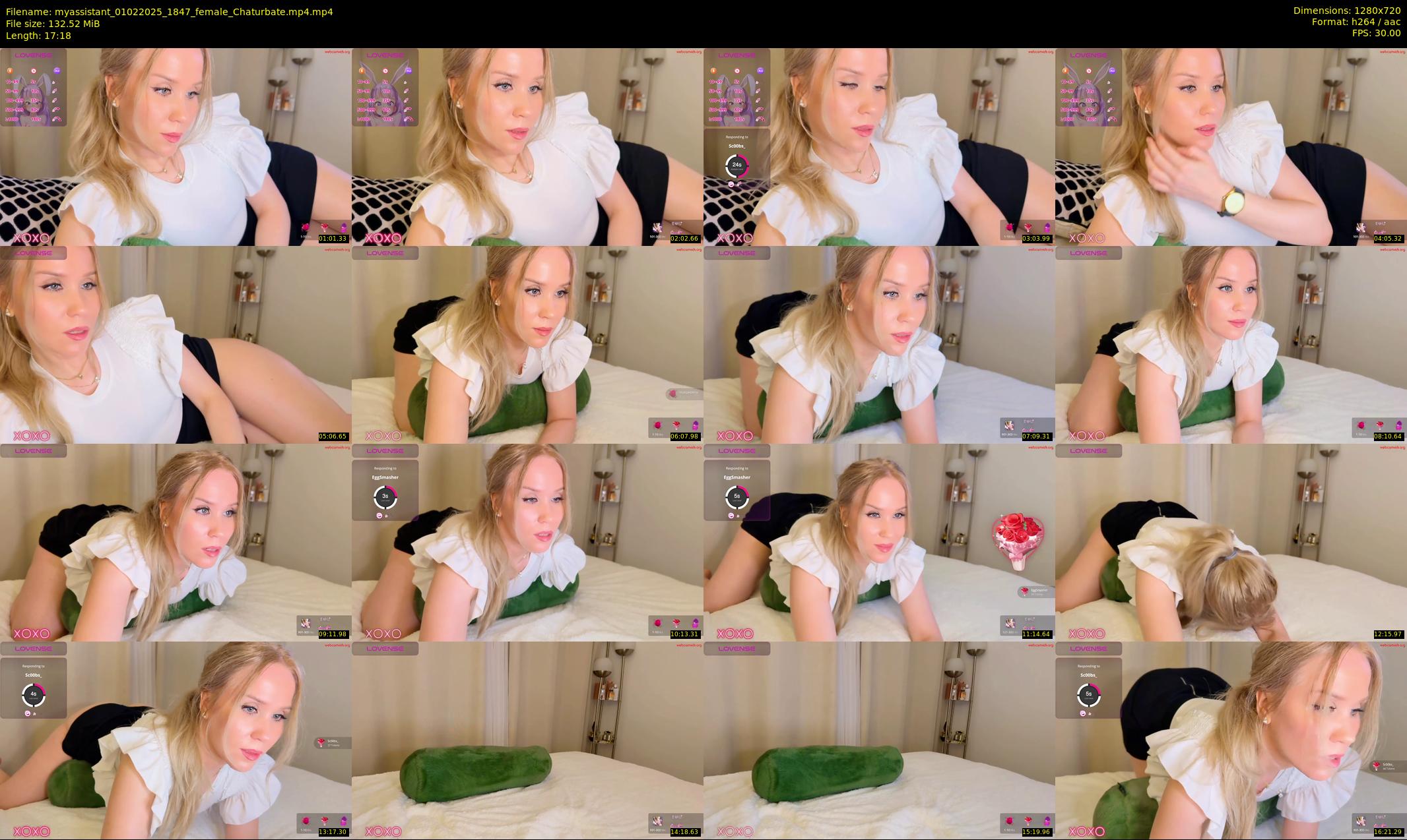 myassistant — 18 minute Chaturbate female cam show recording, 720p, Feb 1, 2025
