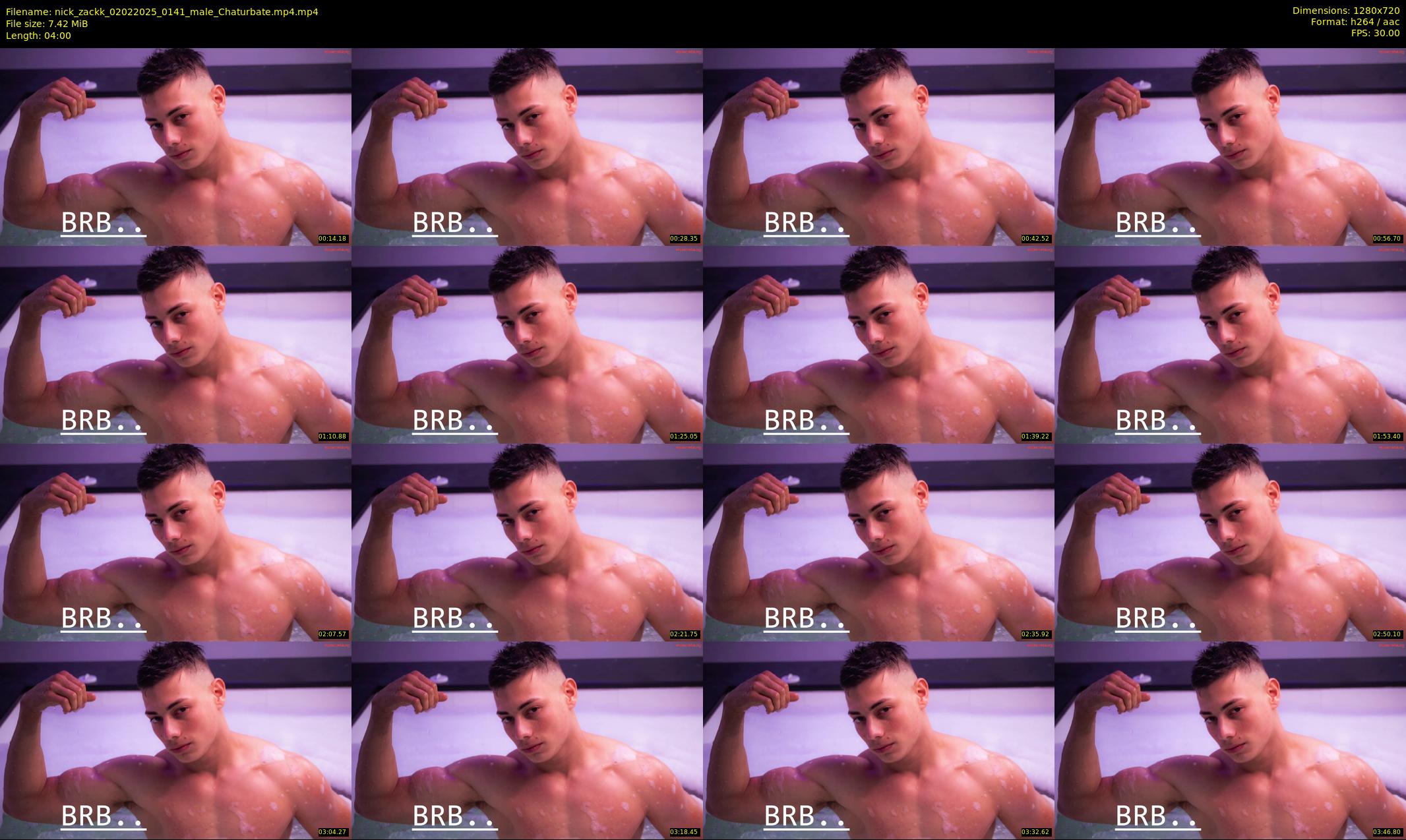 nick_zackk — 4 minute Chaturbate male cam show recording, 720p, Feb 2, 2025