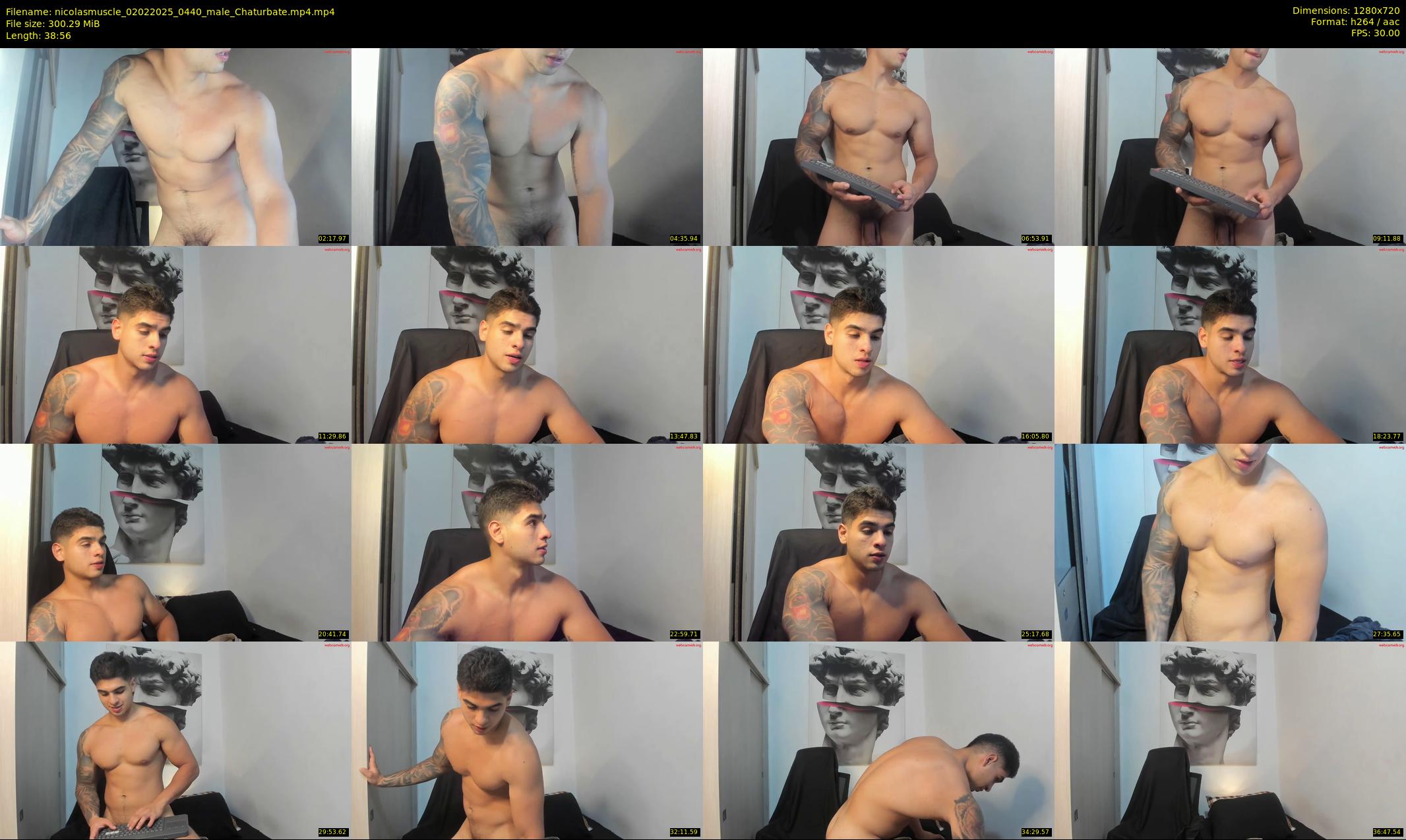 nicolasmuscle — 39 minute Chaturbate male cam show recording, 720p, Feb 2, 2025