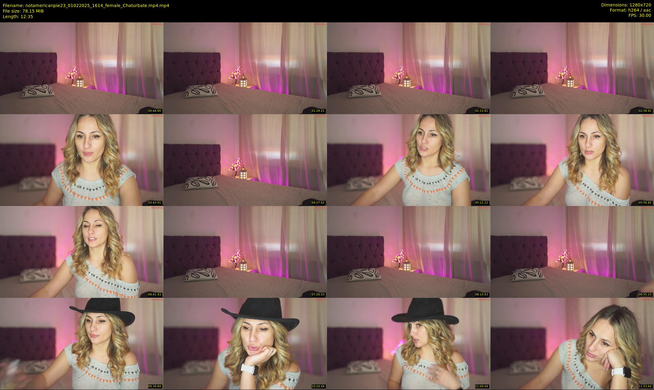 notamericanpie23 — 13 minute Chaturbate female cam show recording, 720p, Feb 1, 2025