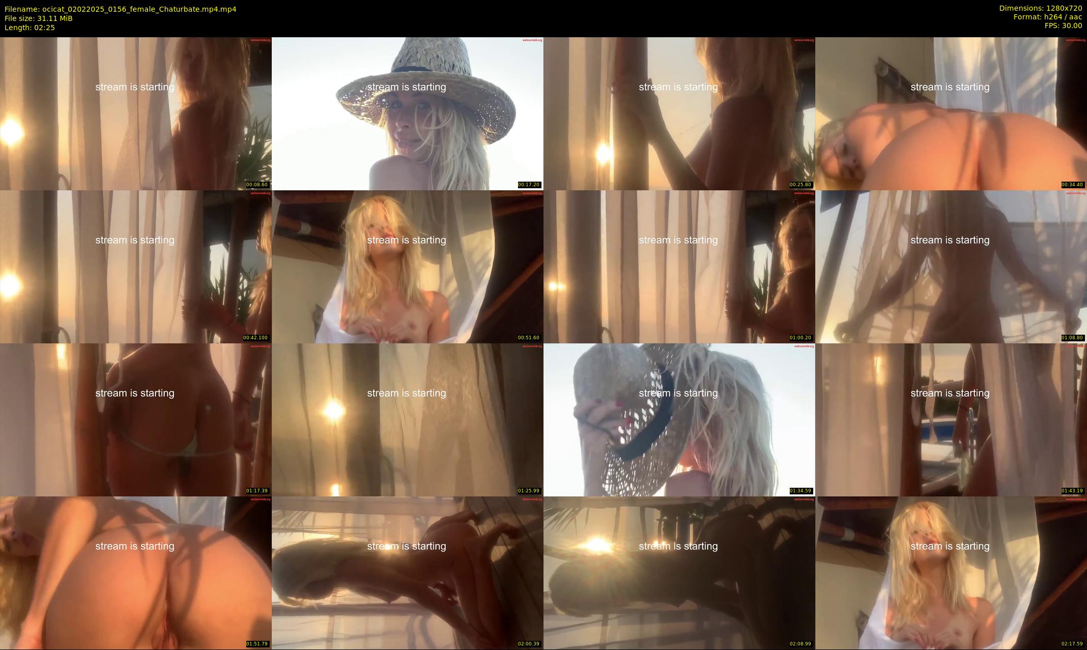 ocicat — 3 minute Chaturbate female cam show recording, 720p, Feb 2, 2025