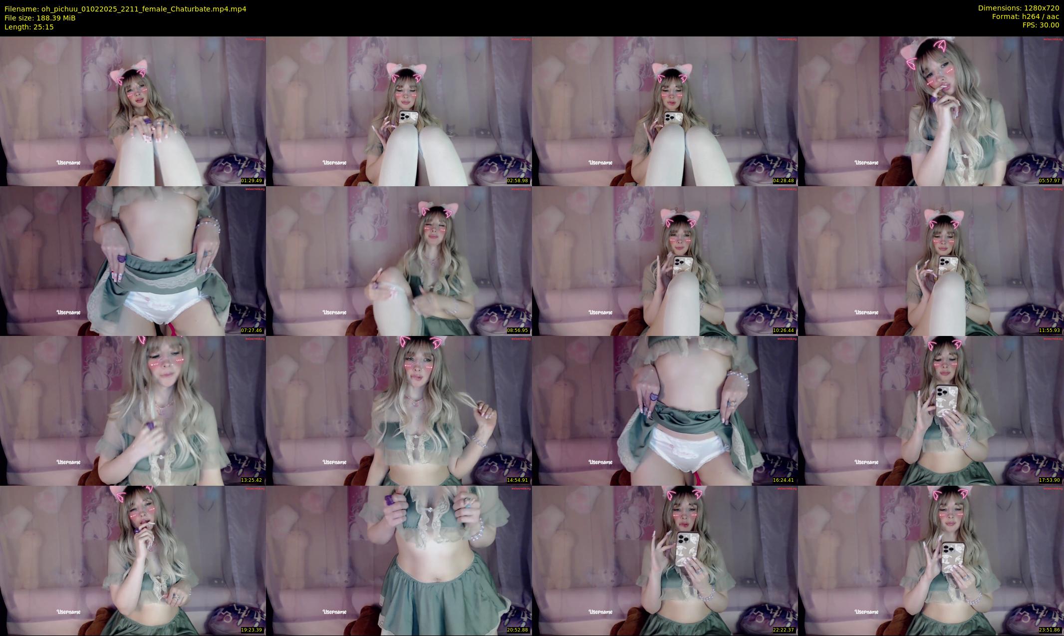 oh_pichuu — 26 minute Chaturbate female cam show recording, 720p, Feb 1, 2025