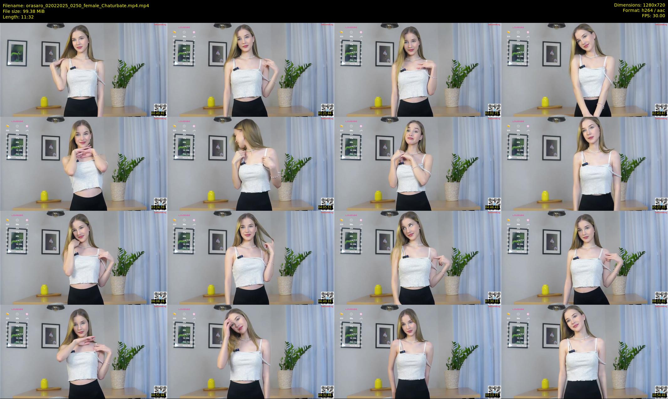 orasaro — 12 minute Chaturbate female cam show recording, 720p, Feb 2, 2025