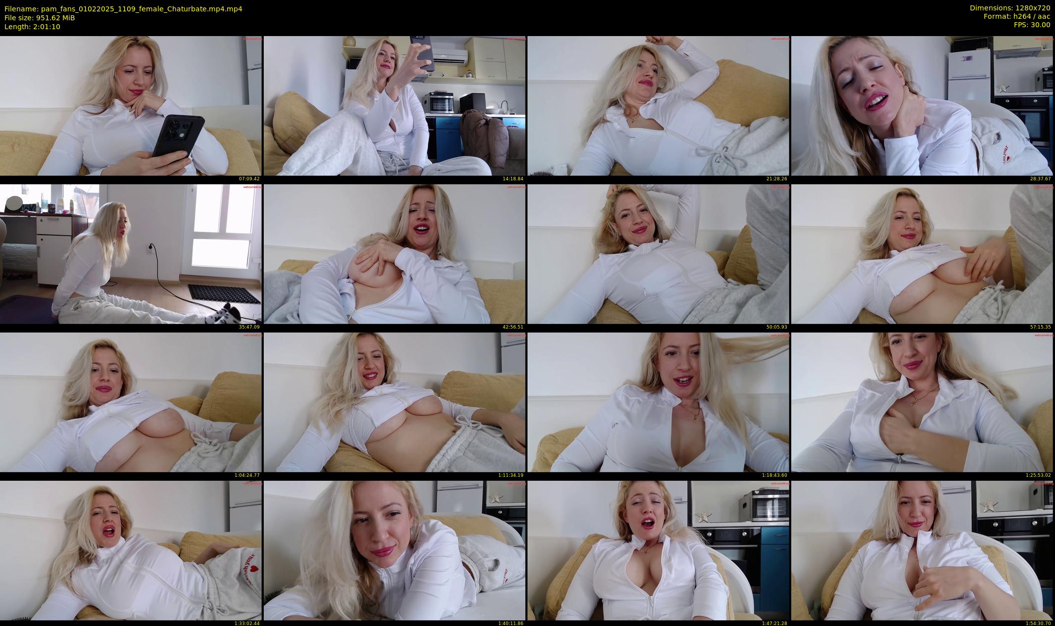pam_fans — 122 minute Chaturbate female cam show recording, 720p, Feb 1, 2025