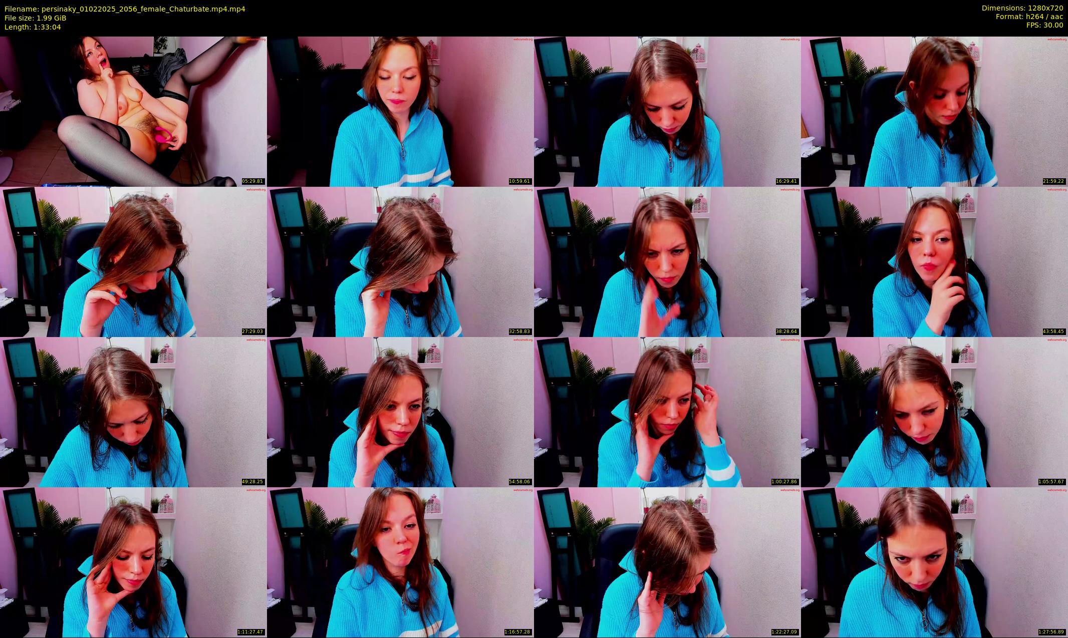 persinaky — 94 minute Chaturbate female cam show recording, 720p, Feb 1, 2025