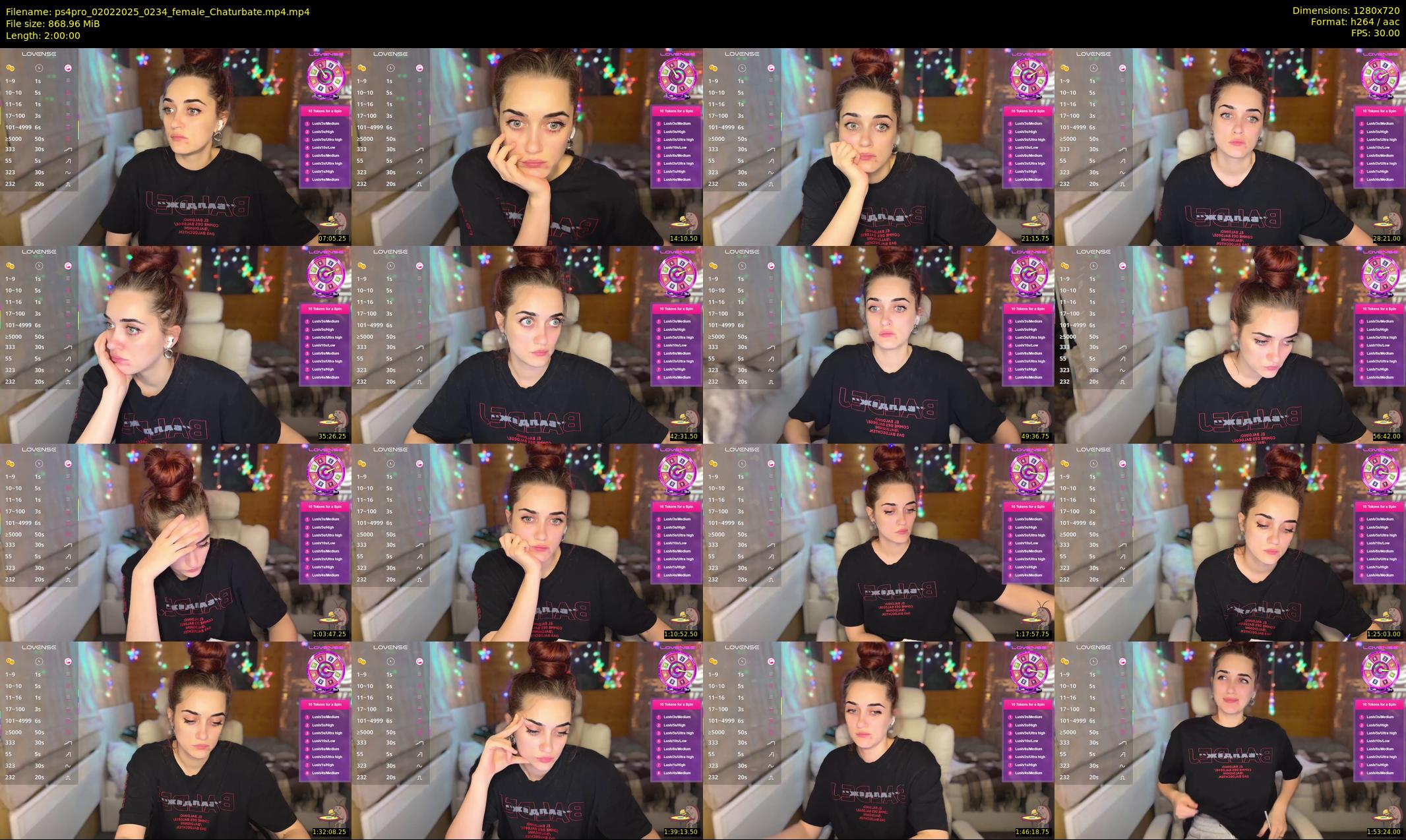 ps4pro — 120 minute Chaturbate female cam show recording, 720p, Feb 2, 2025