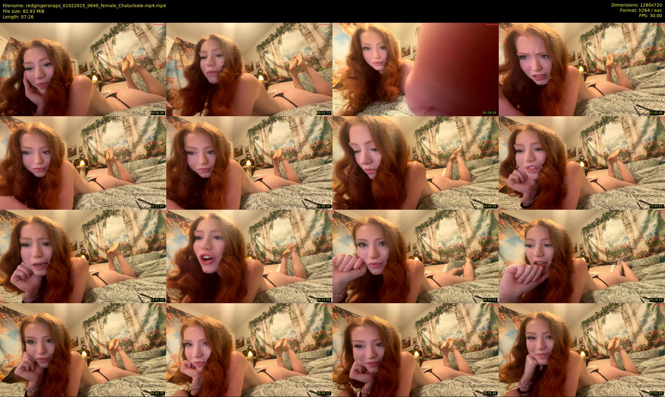 redgingersnapz — 8 minute Chaturbate female cam show recording, 720p, Feb 1, 2025