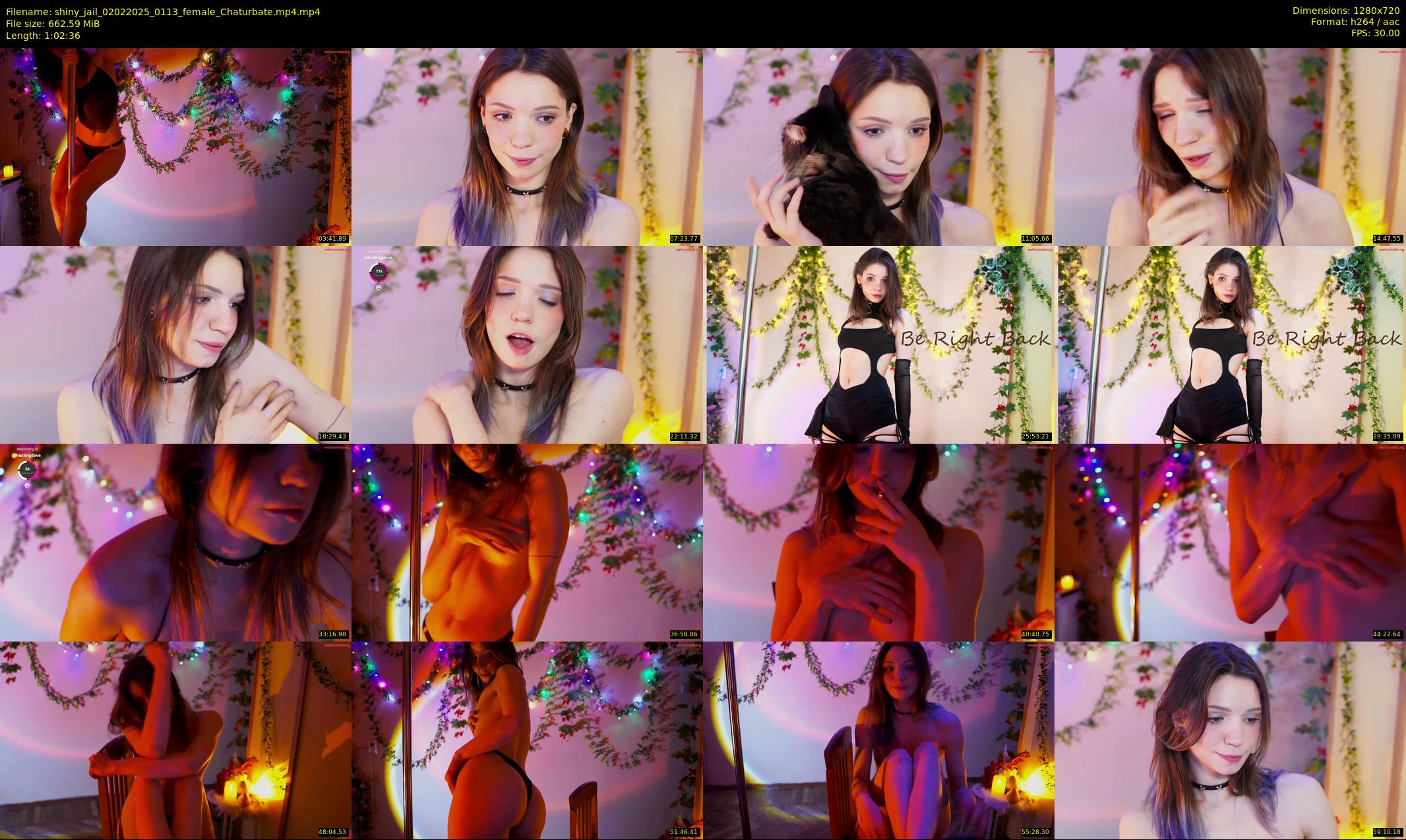 shiny_jail — 63 minute Chaturbate female cam show recording, 720p, Feb 2, 2025