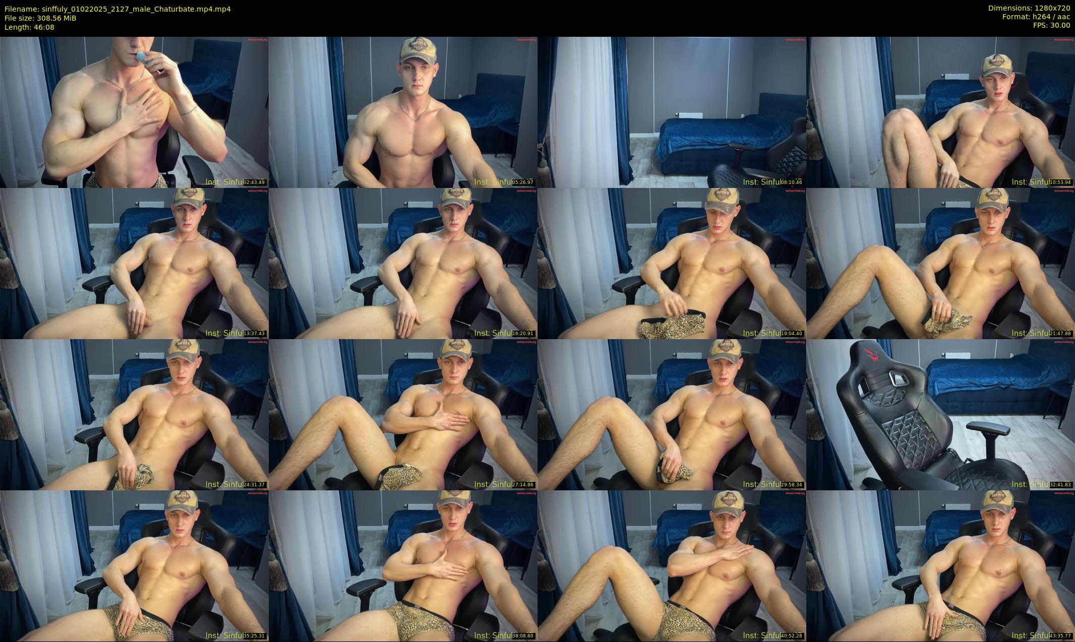 sinffuly — 47 minute Chaturbate male cam show recording, 720p, Feb 1, 2025