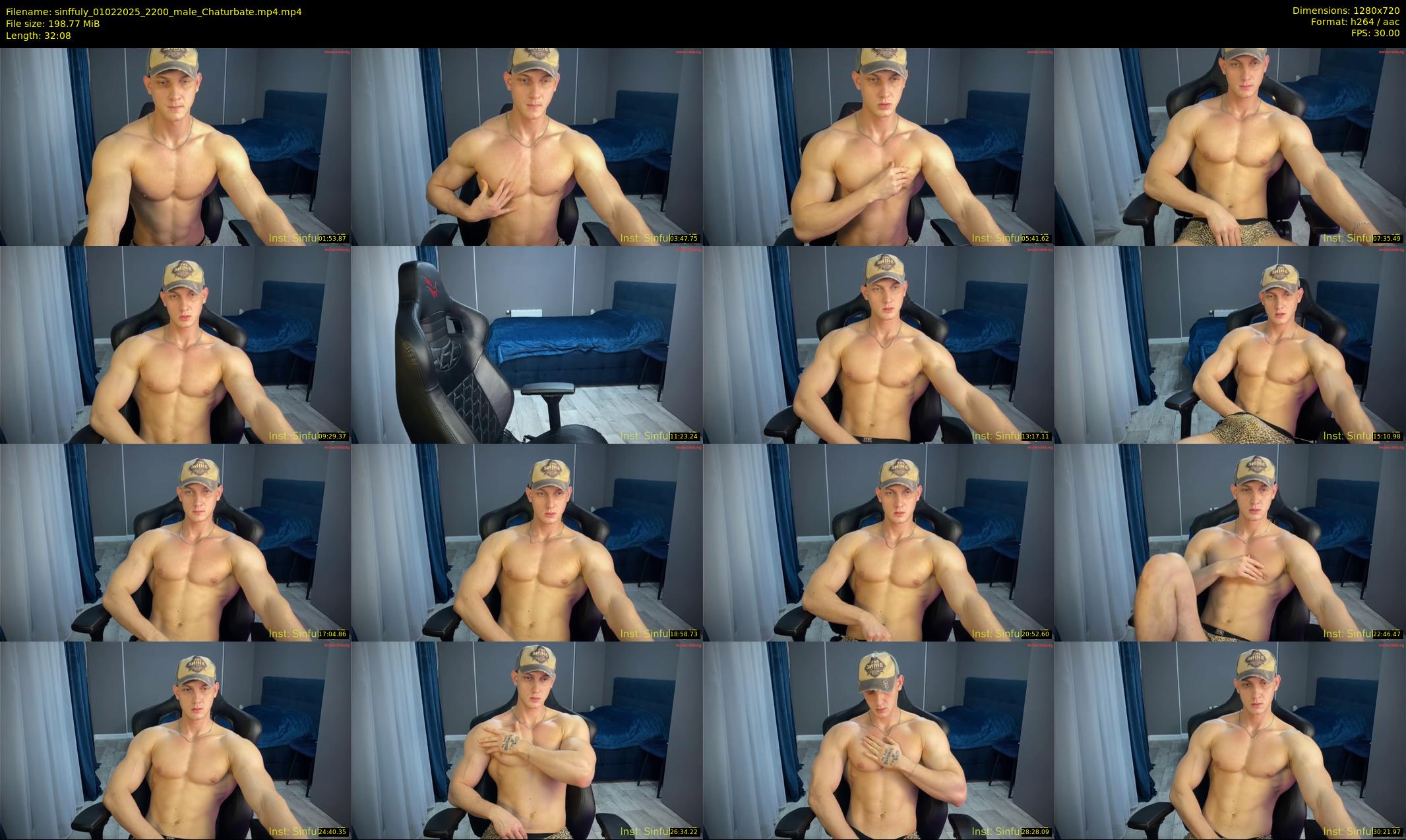 sinffuly — 33 minute Chaturbate male cam show recording, 720p, Feb 1, 2025