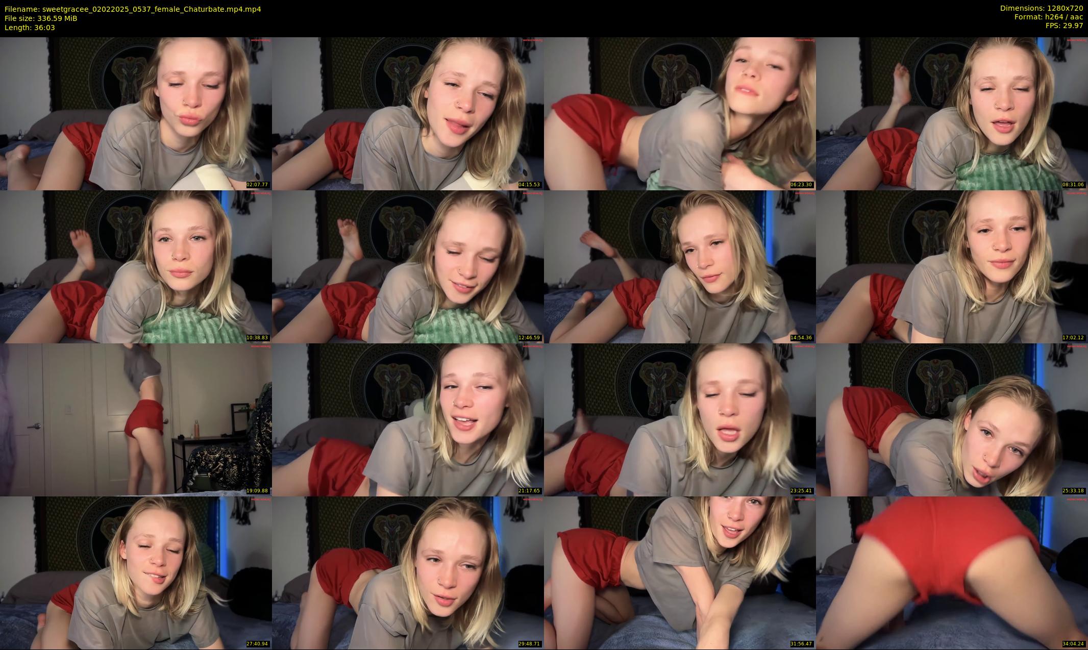 sweetgracee — 37 minute Chaturbate female cam show recording, 720p, Feb 2, 2025