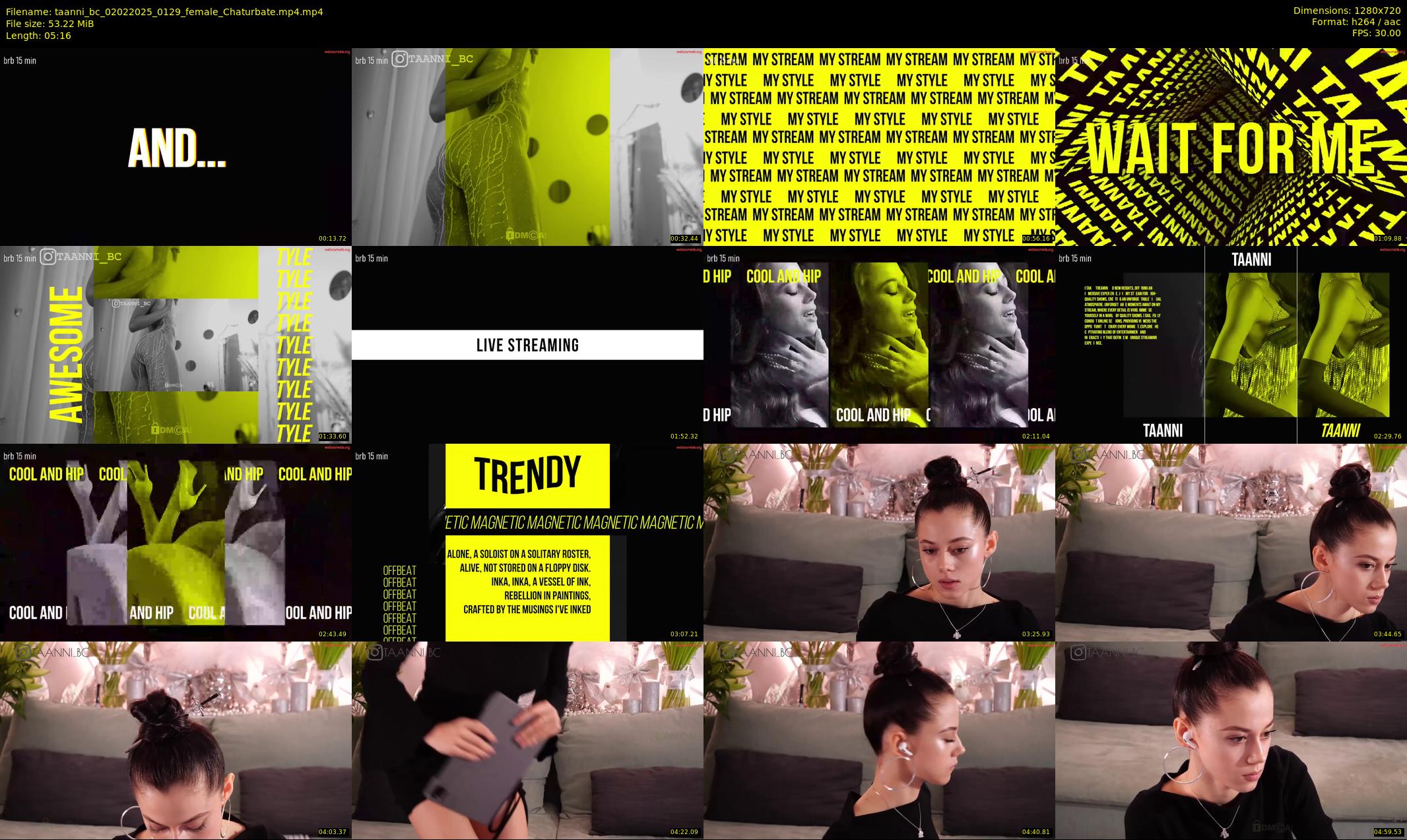 taanni_bc — 6 minute Chaturbate female cam show recording, 720p, Feb 2, 2025