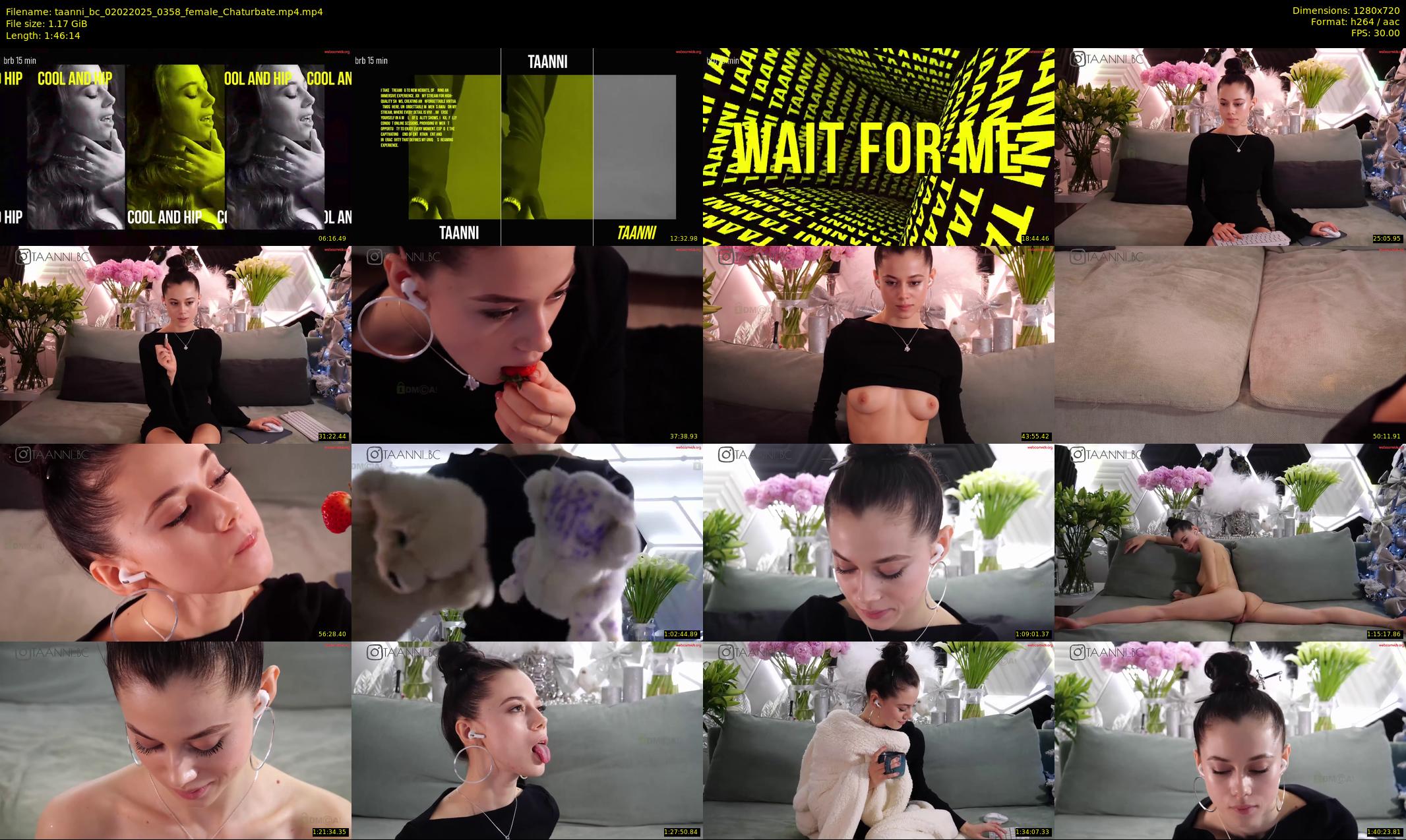 taanni_bc — 107 minute Chaturbate female cam show recording, 720p, Feb 2, 2025