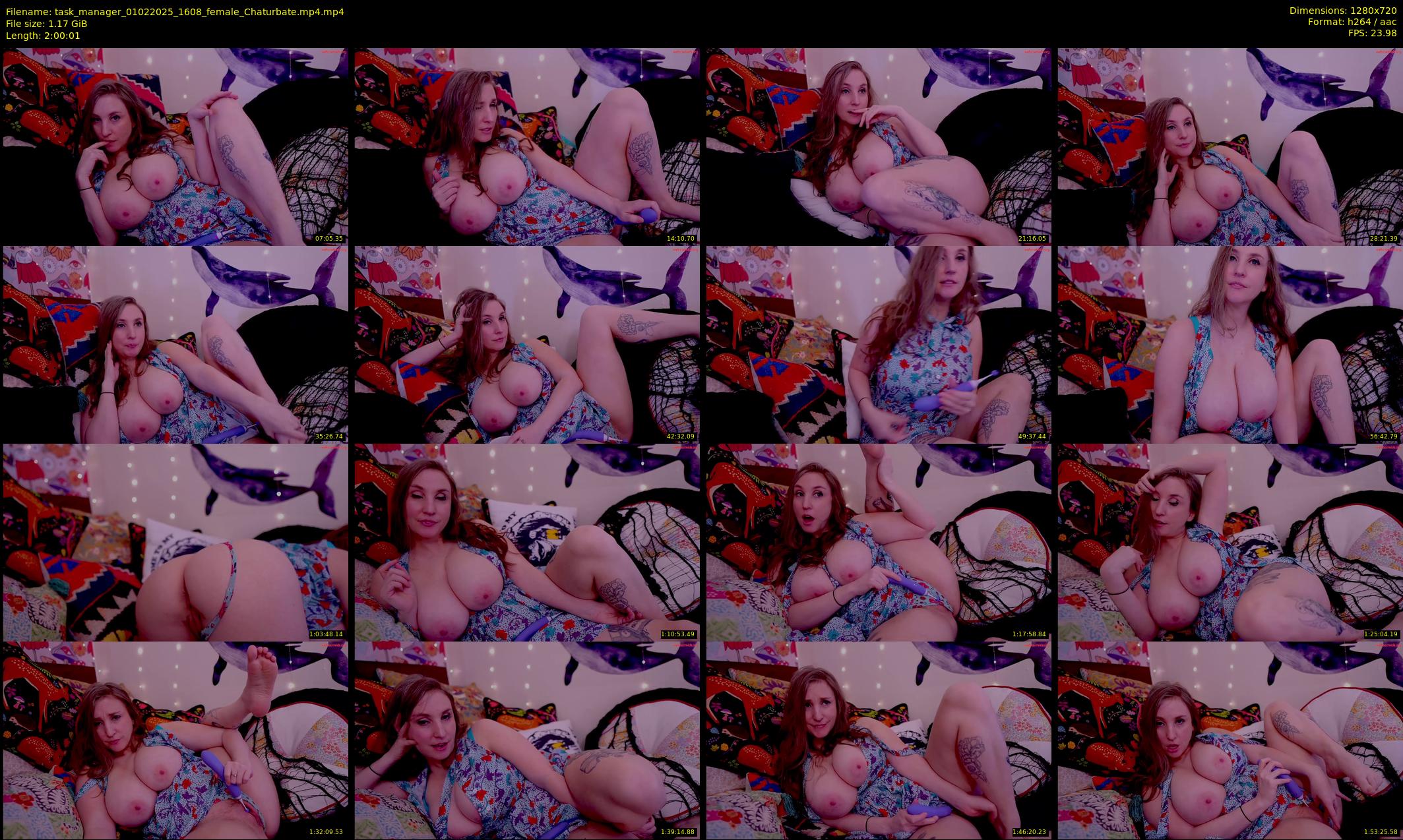 task_manager — 121 minute Chaturbate couple cam show recording, 720p, Feb 1, 2025
