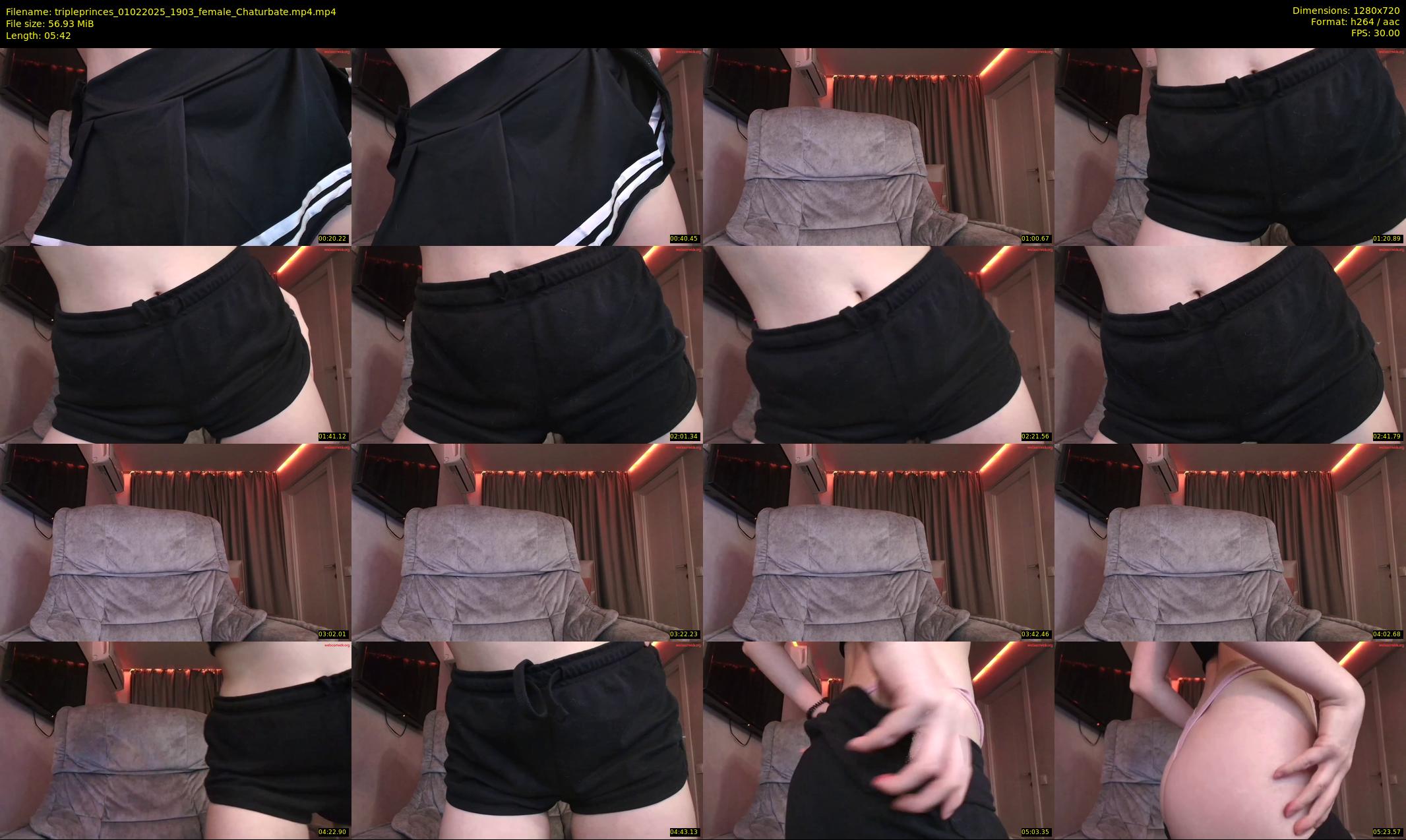 tripleprinces — 6 minute Chaturbate female cam show recording, 720p, Feb 1, 2025