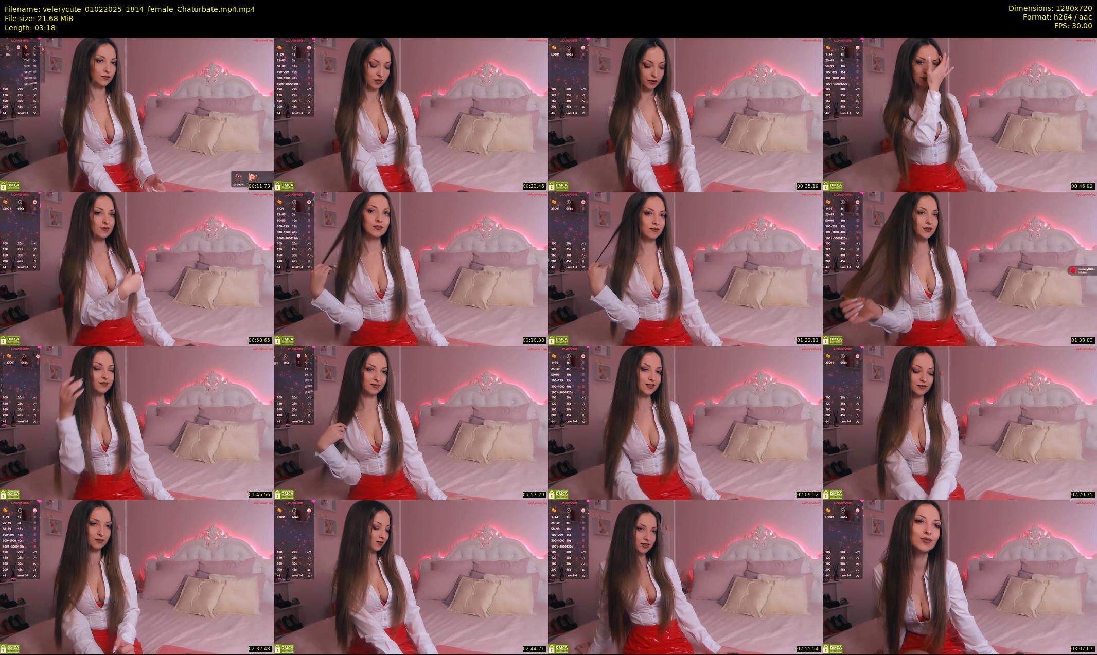 velerycute — 4 minute Chaturbate female cam show recording, 720p, Feb 1, 2025