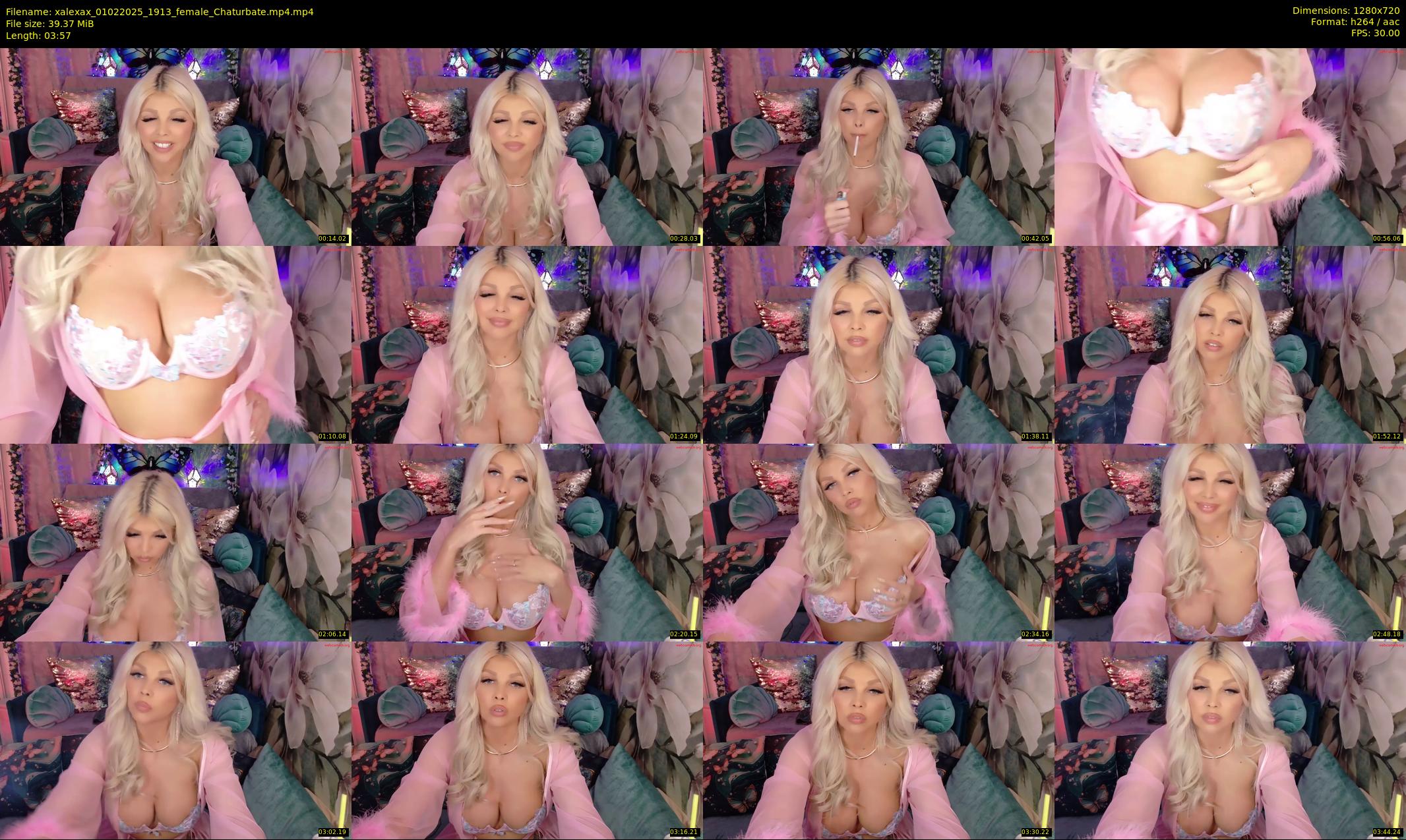 xalexax — 4 minute Chaturbate female cam show recording, 720p, Feb 1, 2025