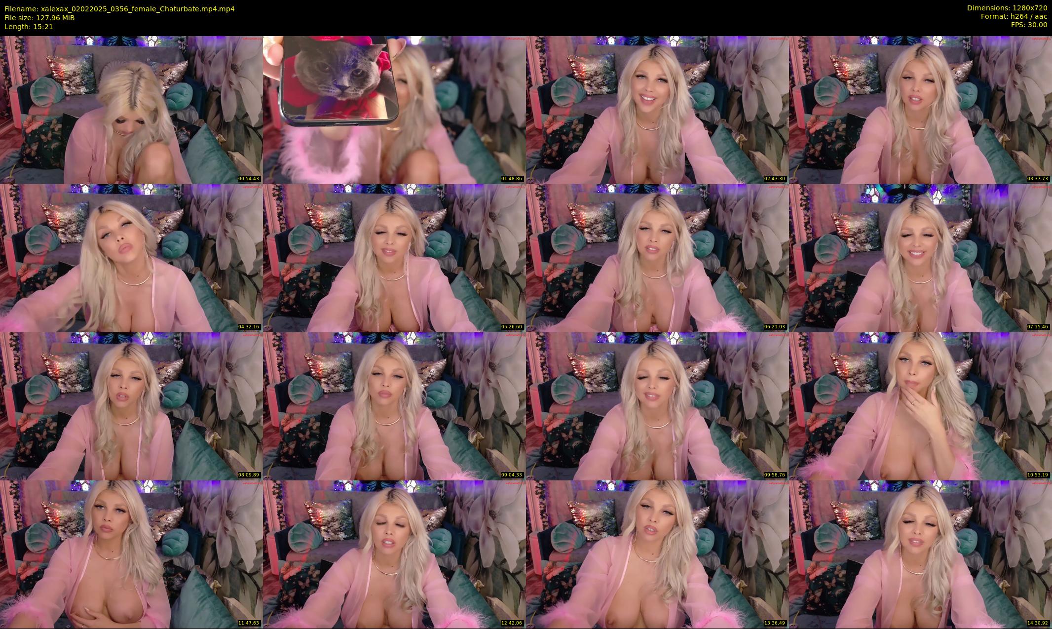 xalexax — 16 minute Chaturbate female cam show recording, 720p, Feb 2, 2025