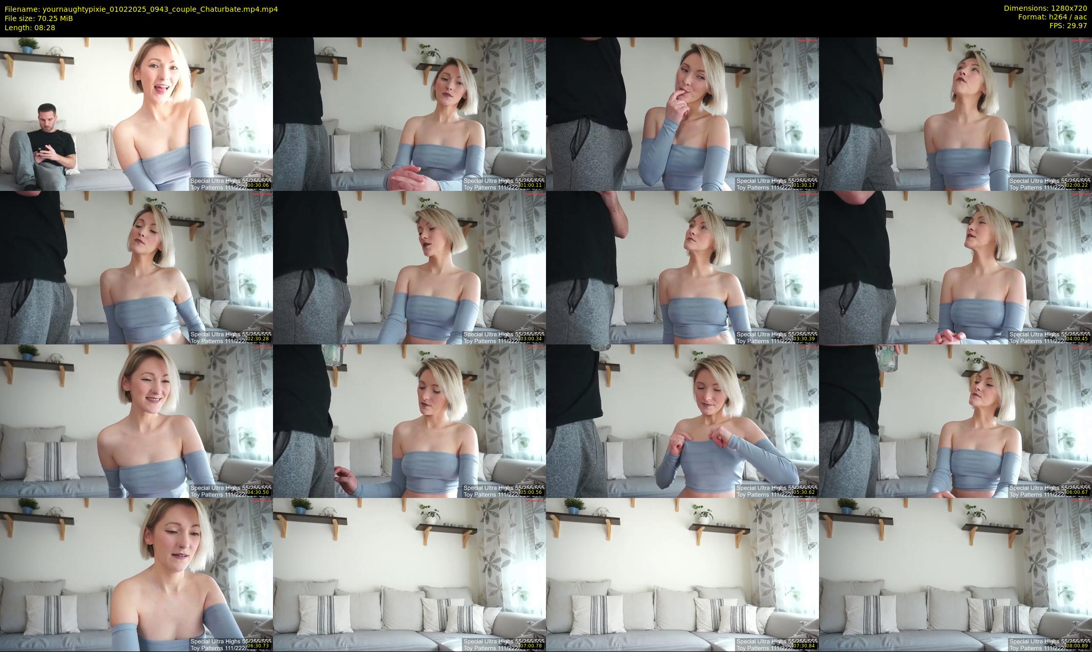 yournaughtypixie — 9 minute Chaturbate couple cam show recording, 720p, Feb 1, 2025
