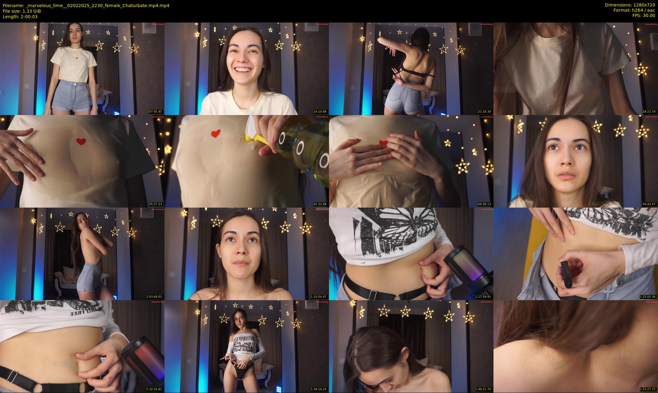 _marvelous_time_ — 121 minute Chaturbate female cam show recording, 720p, Feb 2, 2025