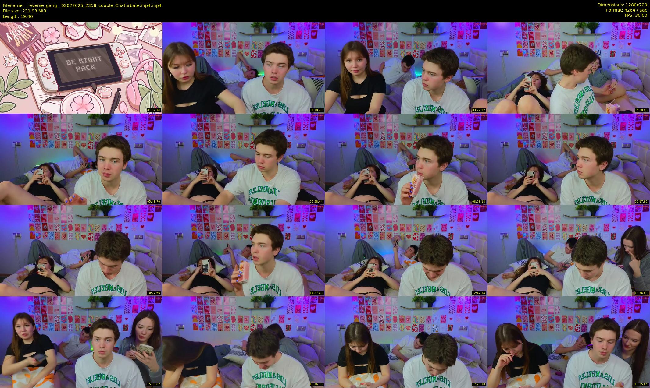 _reverse_gang_ — 20 minute Chaturbate couple cam show recording, 720p, Feb 2, 2025