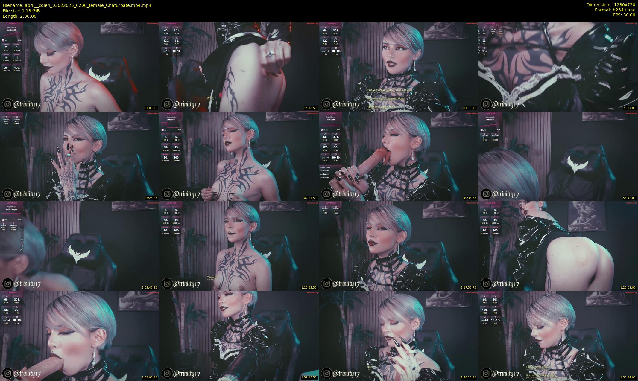 abril__colen — 120 minute Chaturbate female cam show recording, 720p, Feb 3, 2025