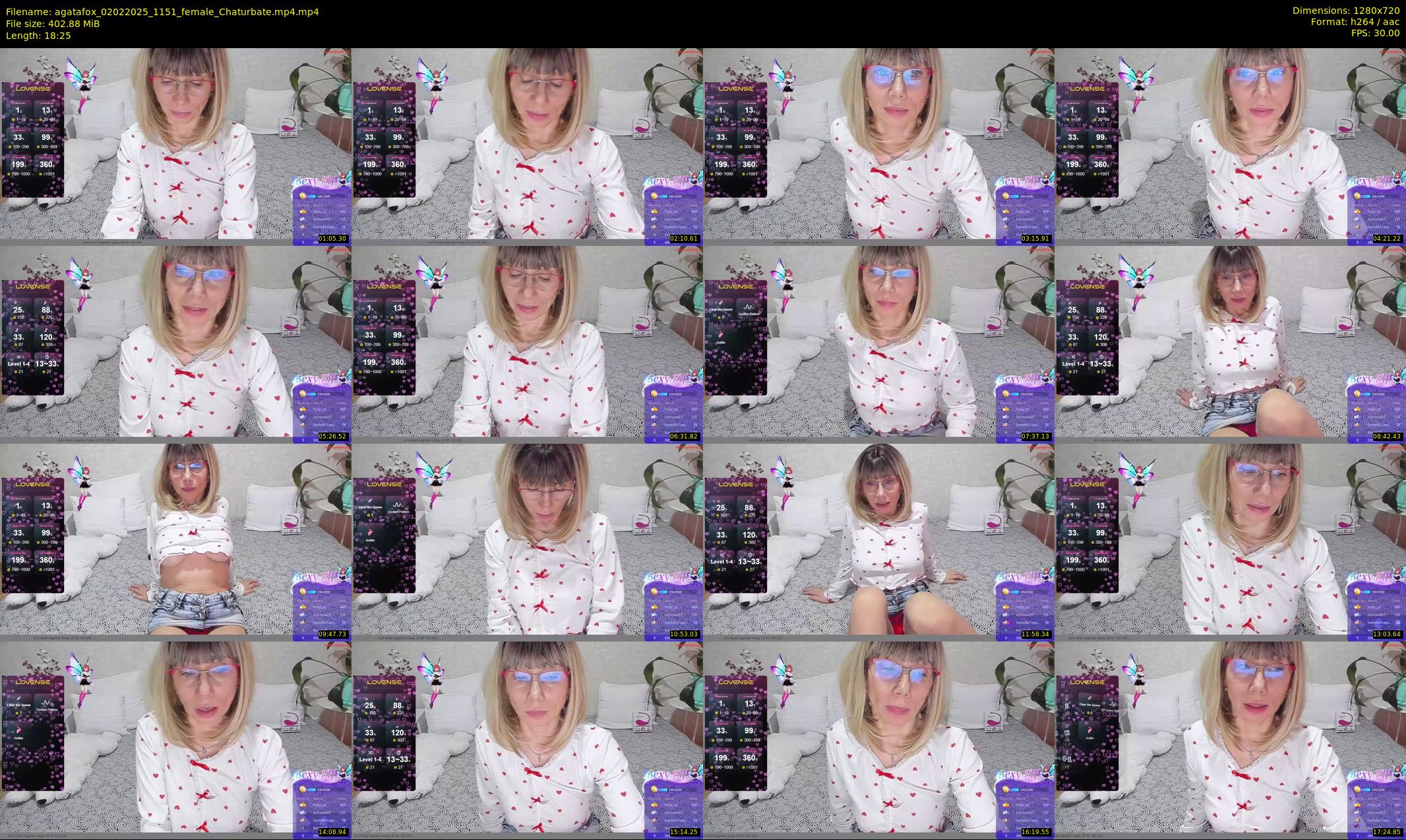 agatafox — 19 minute Chaturbate female cam show recording, 720p, Feb 2, 2025